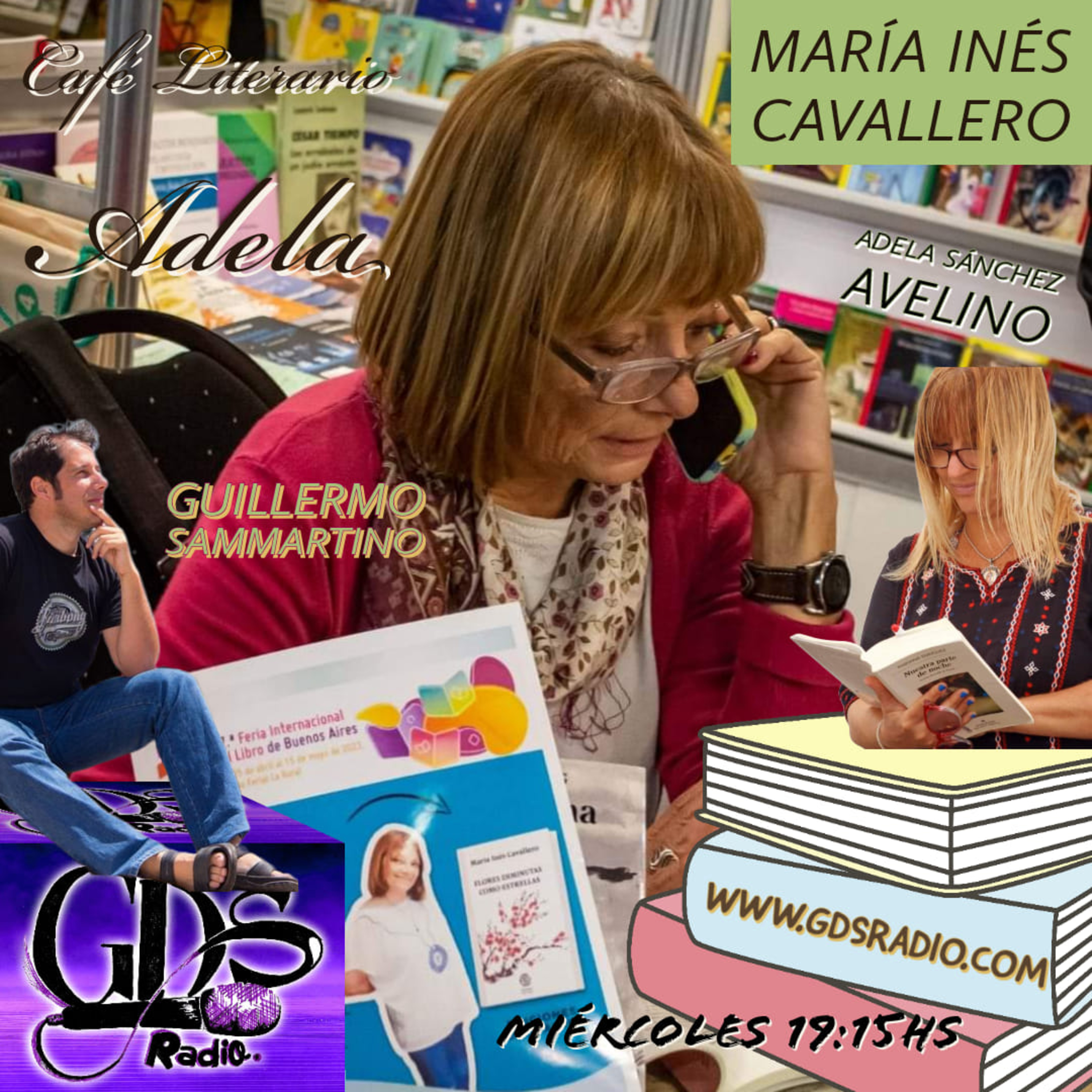 Café Literario Adela. Hoy entrevista a María Inés Cavallero. 17 de mayo de 2023 episode artwork