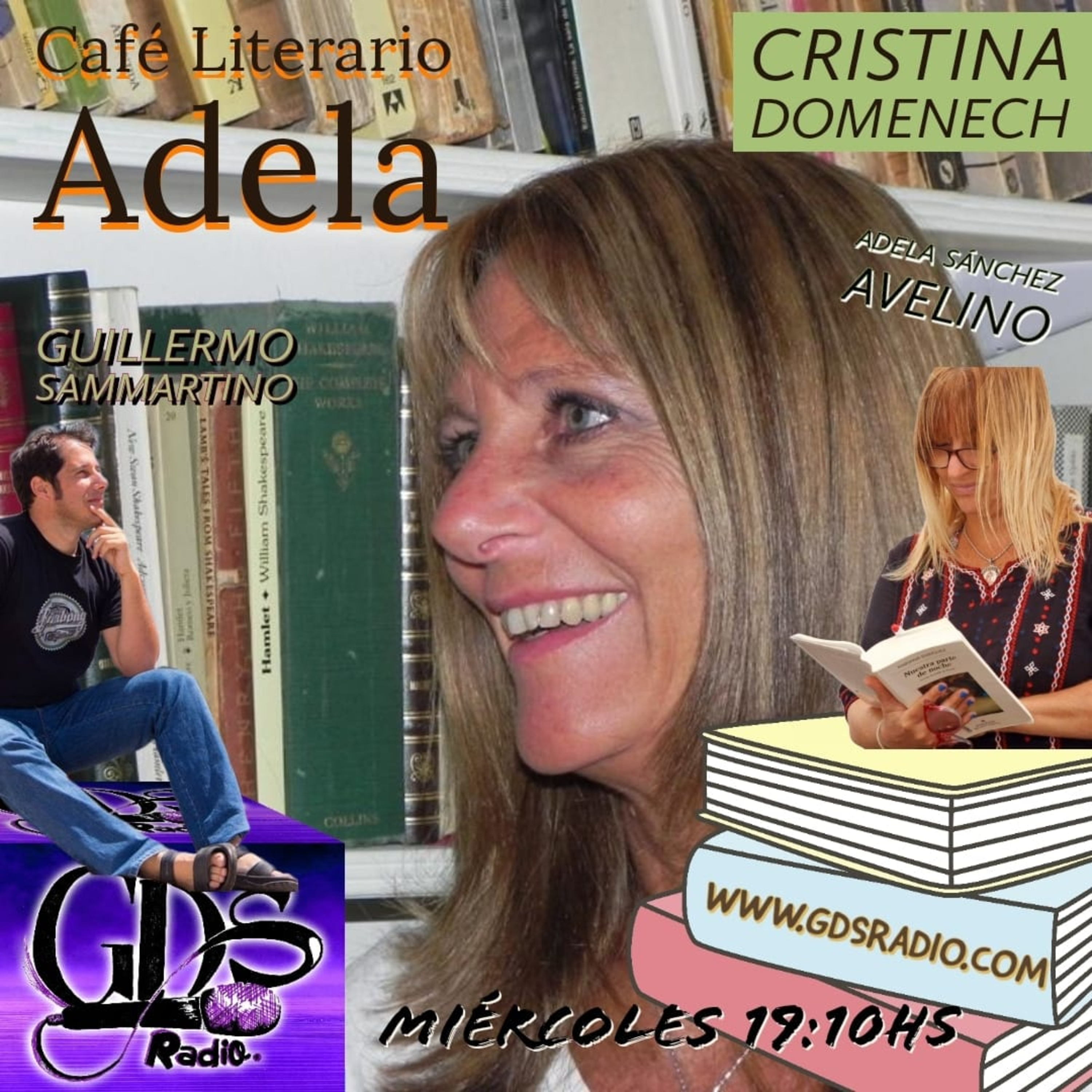 Café Literario Adela. Hoy: Cristina Domenech. 7 de junio de 2023 episode artwork