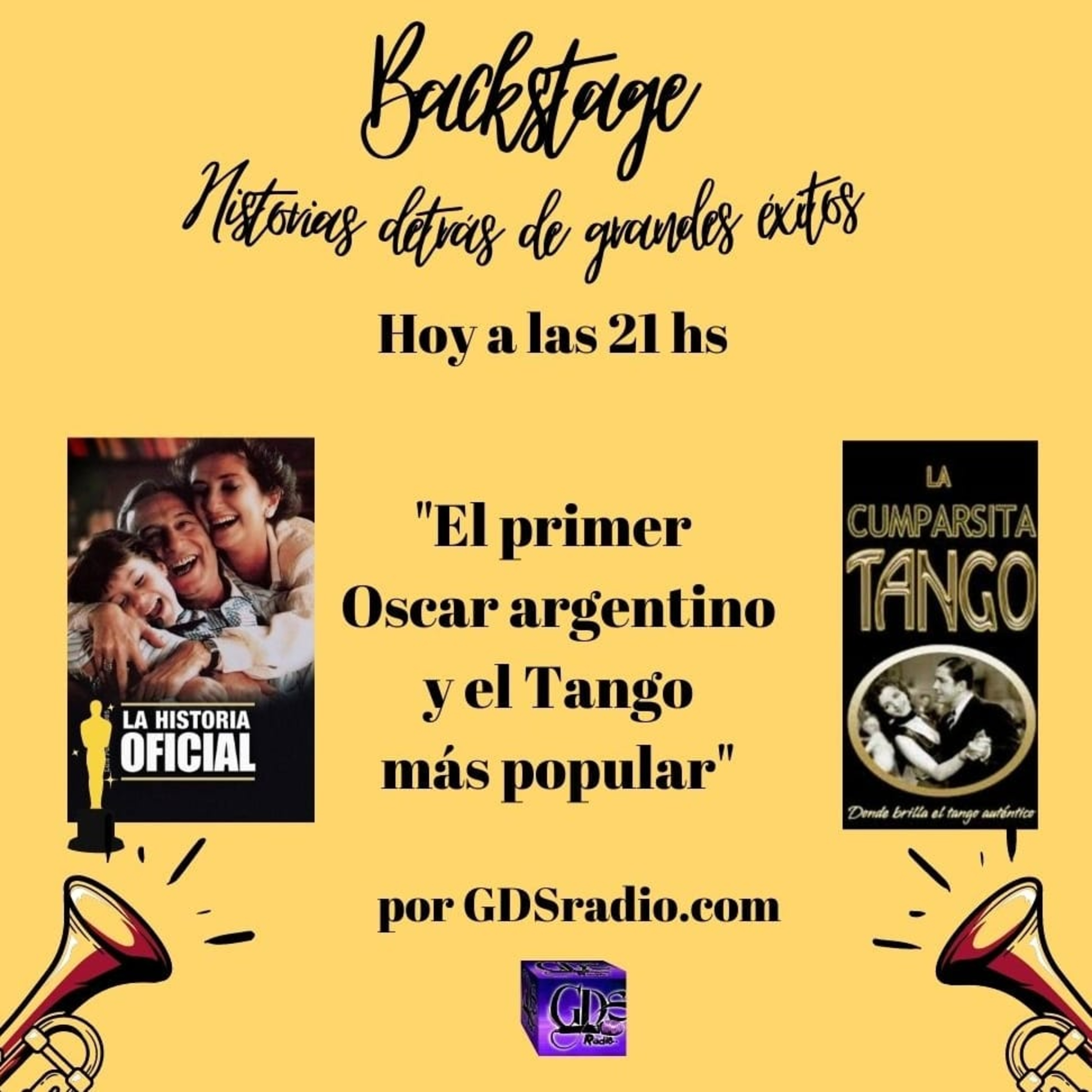 Backstage. Hoy: La historia oficial y La cumparsita. 30 de junio de 2023 episode artwork