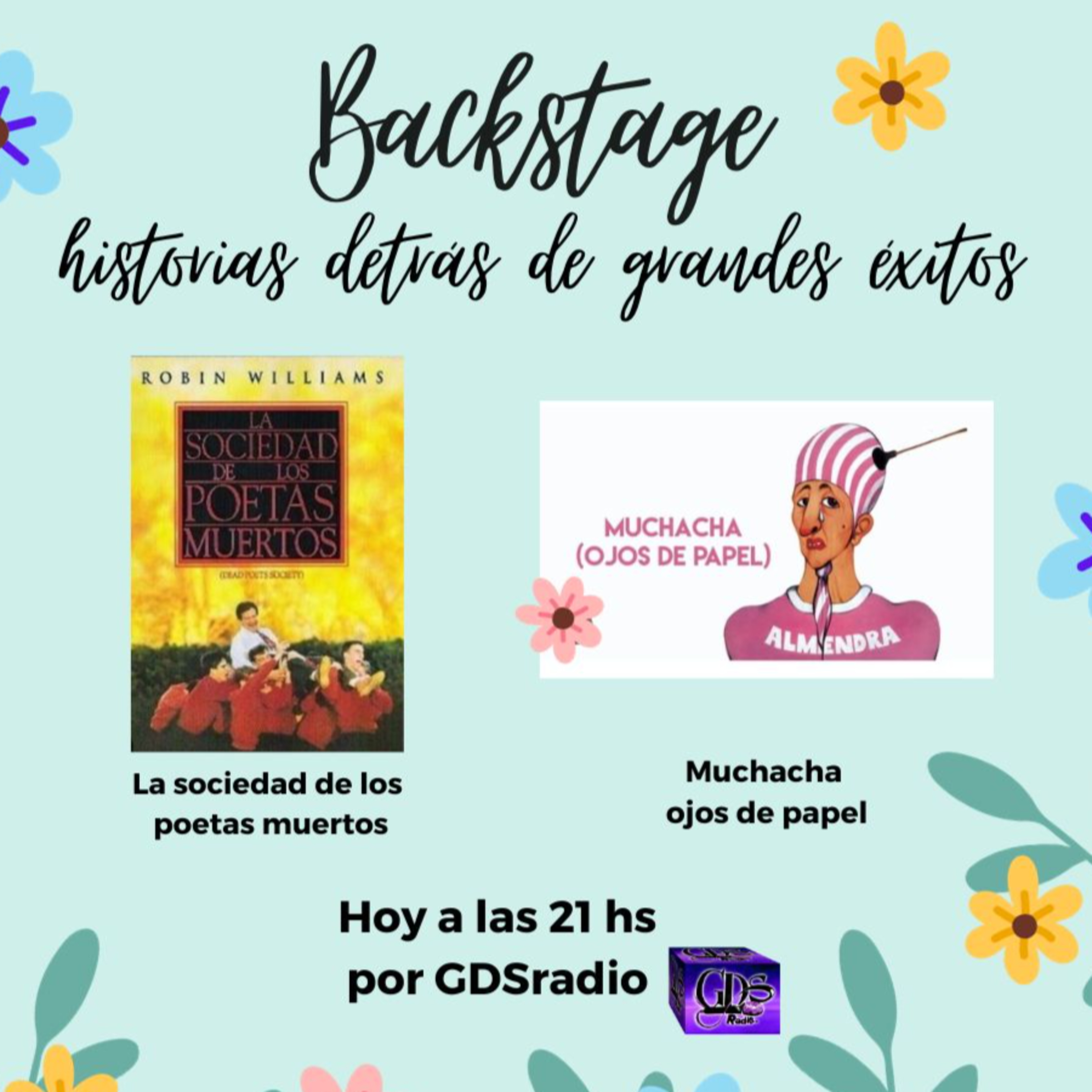 Backstage. Hoy: La sociedad de los poetas muertos y Almendra 22 de septiembre de 2023 episode artwork