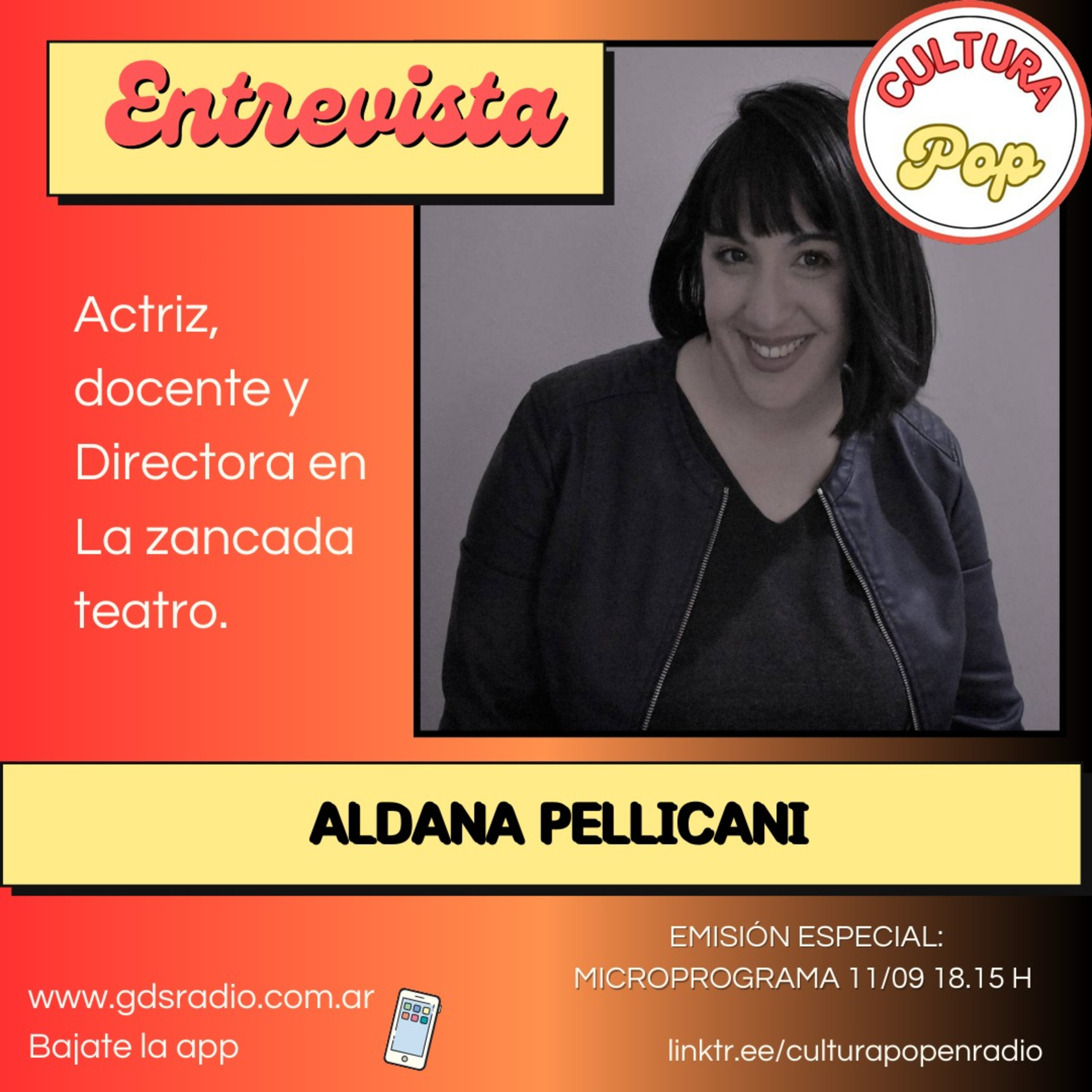 Cultura Pop micro. Hoy: Aldana Pellicani. 11 de septiembre de 2024 episode artwork