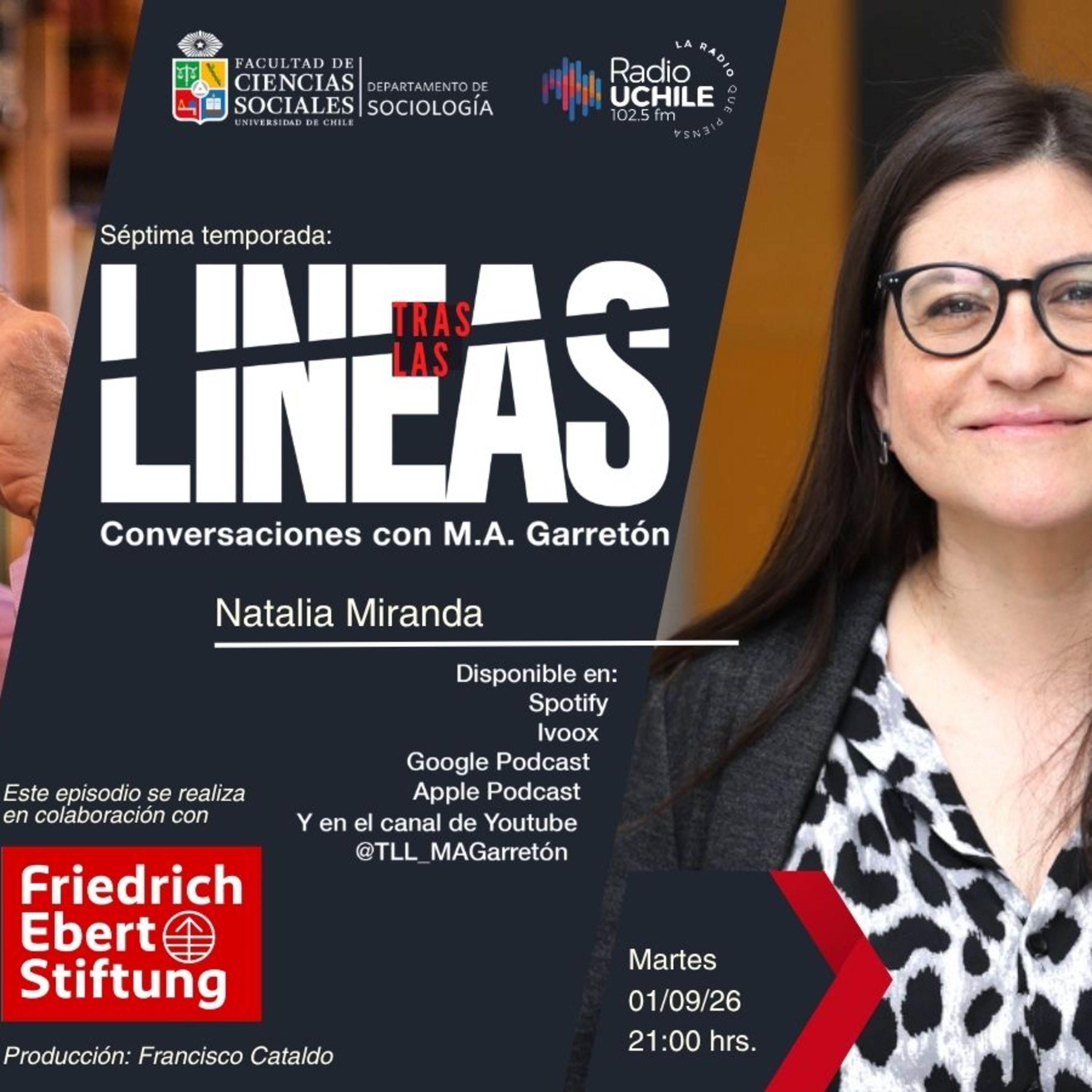 Tras las Líneas 296. [Natalia Miranda] - Representatividad, democracia y política en Chile