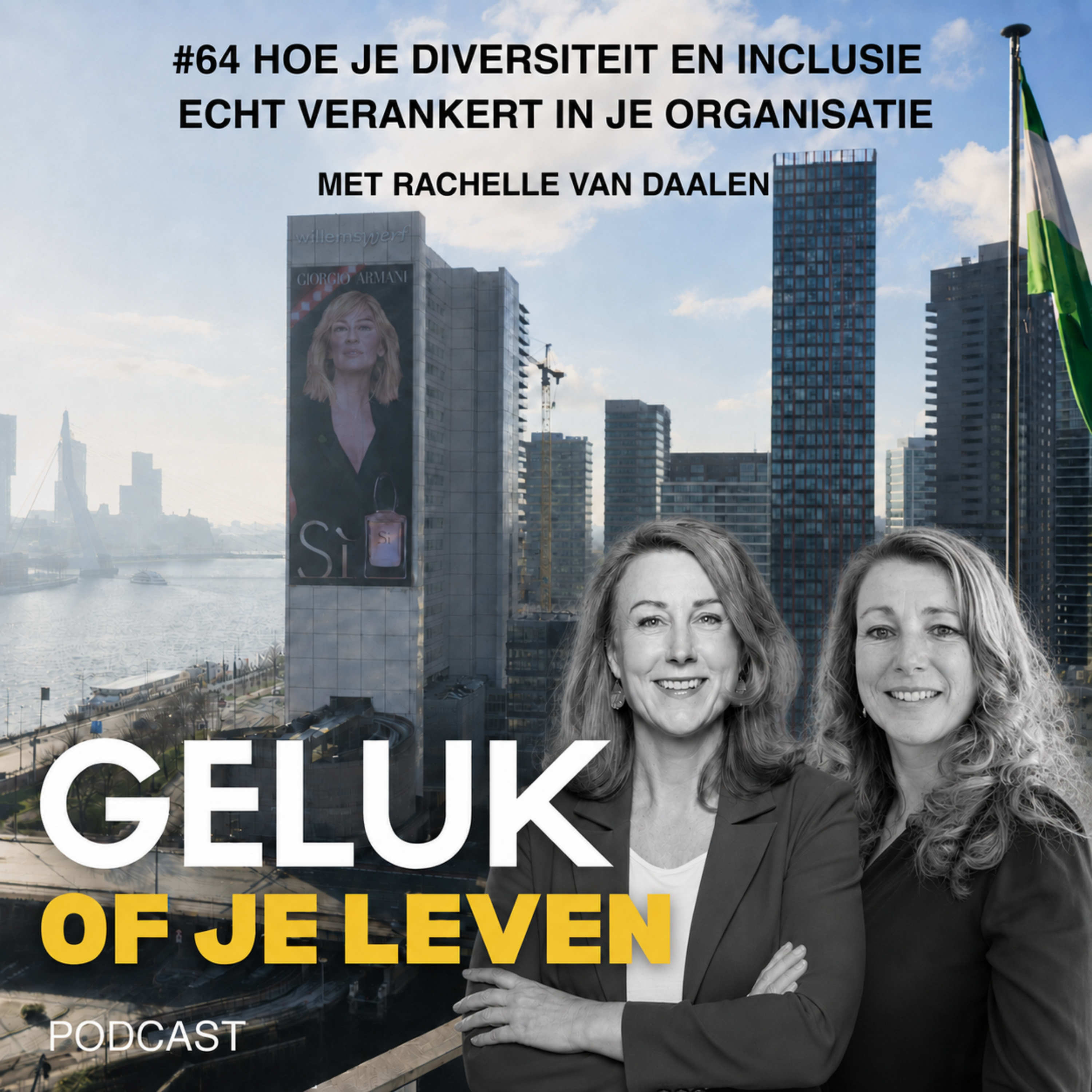 #64 Hoe je diversiteit en inclusie écht verankert in je organisatie - interview met Rachelle van Daalen episode artwork