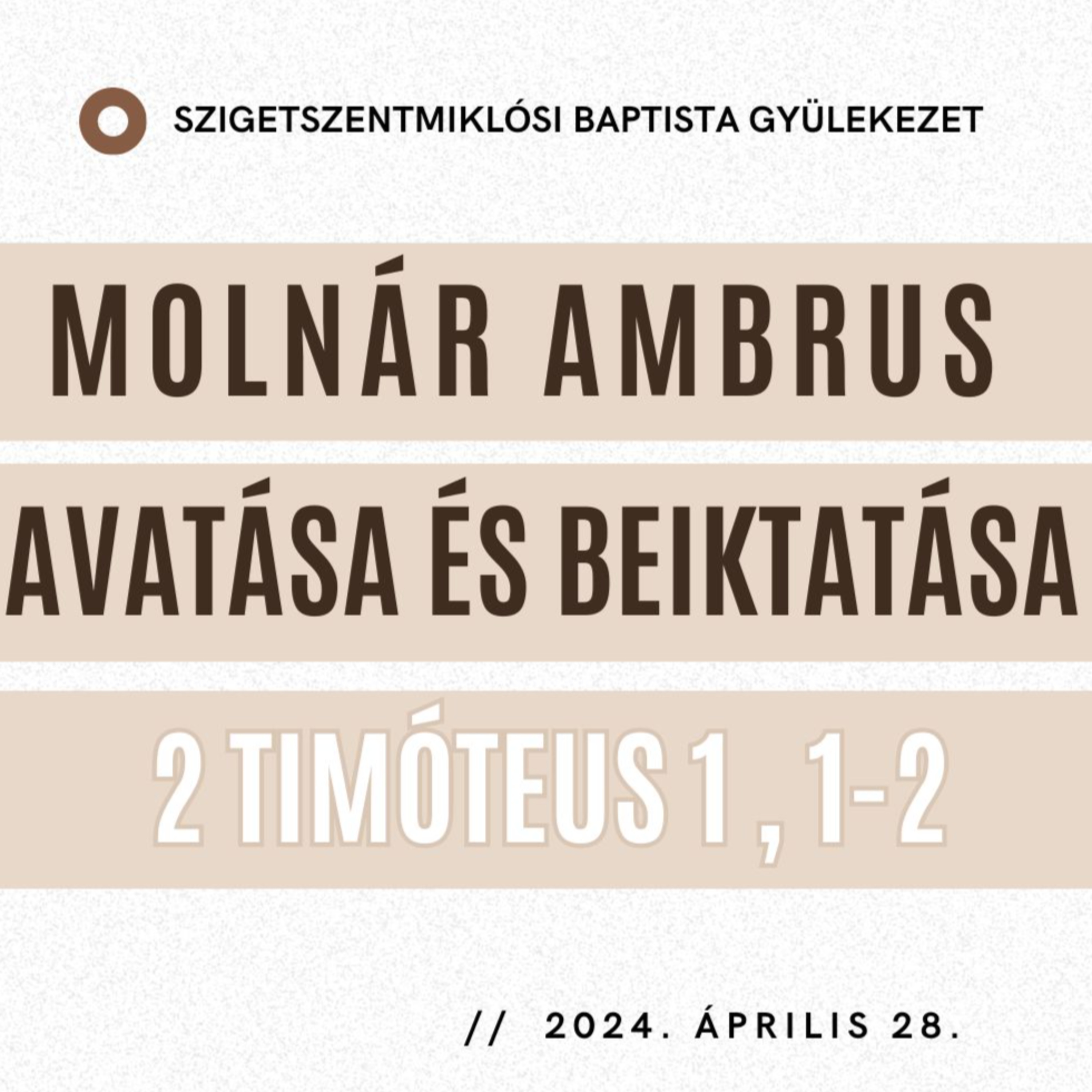 2024.04.28. Molnár Ambrus avatása és beiktatása - Molnár Ambrus székfoglaló tanítása episode artwork