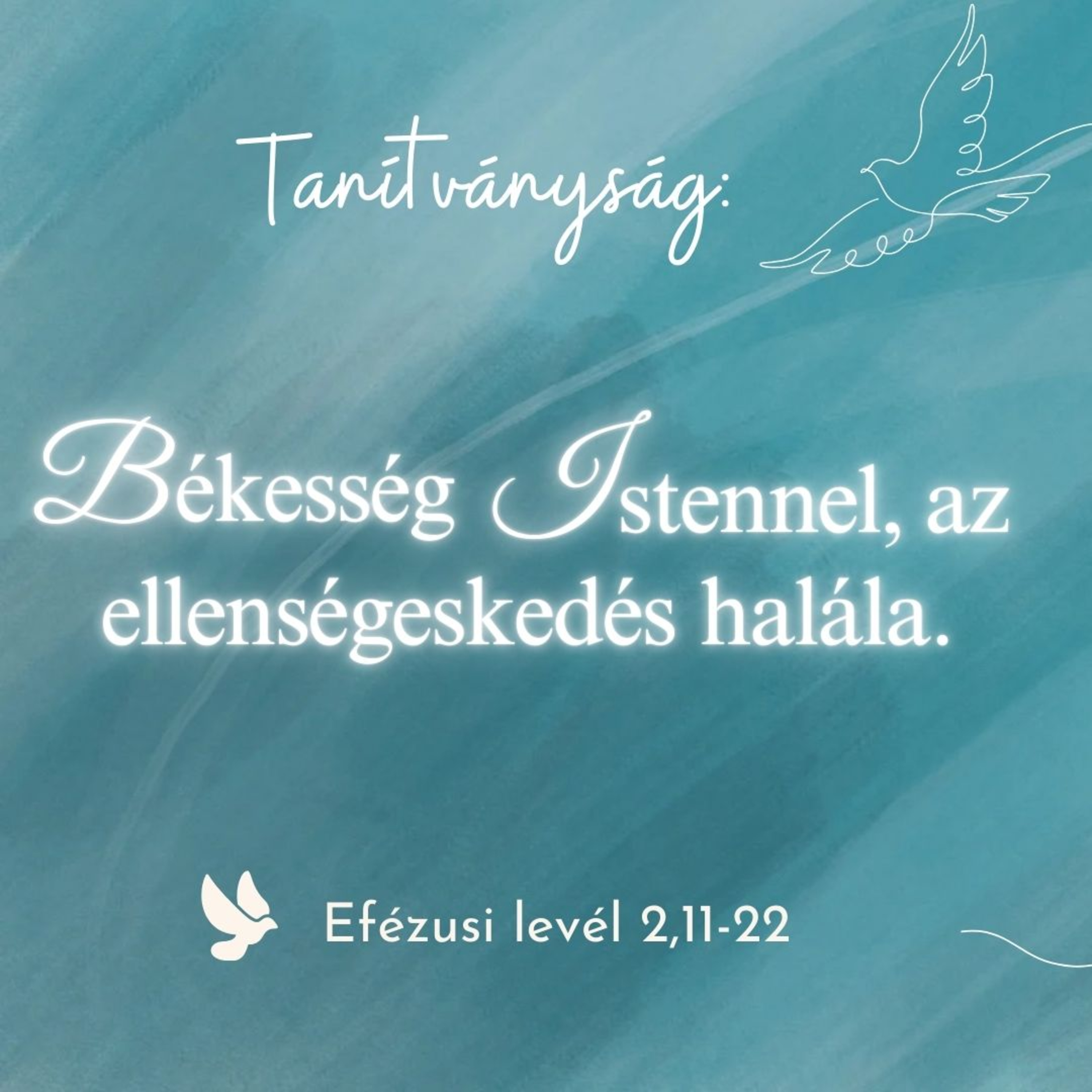 2024.06.16. Tanítványság: Békesség Istennel, az ellenségeskedés halála – Efézusi levél 2,11-22 episode artwork