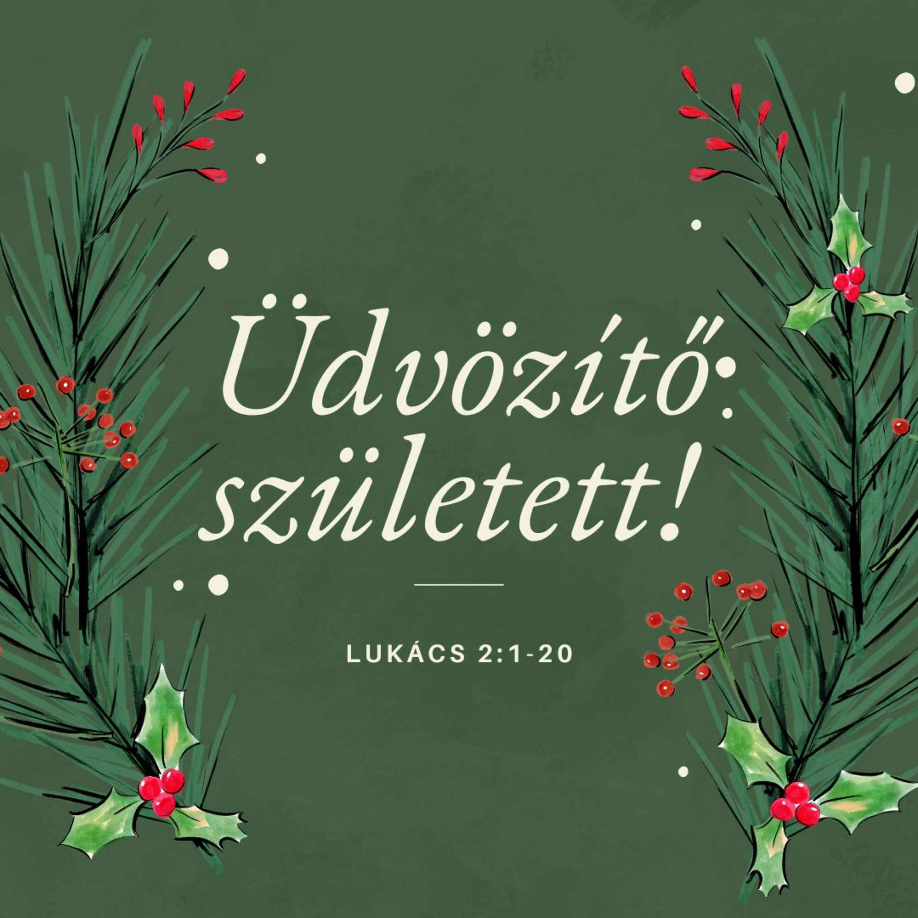 2024.12.25. Üdvözítő született– karácsonyi ünnepi Istentisztelet – Lukács 2,1-20 episode artwork