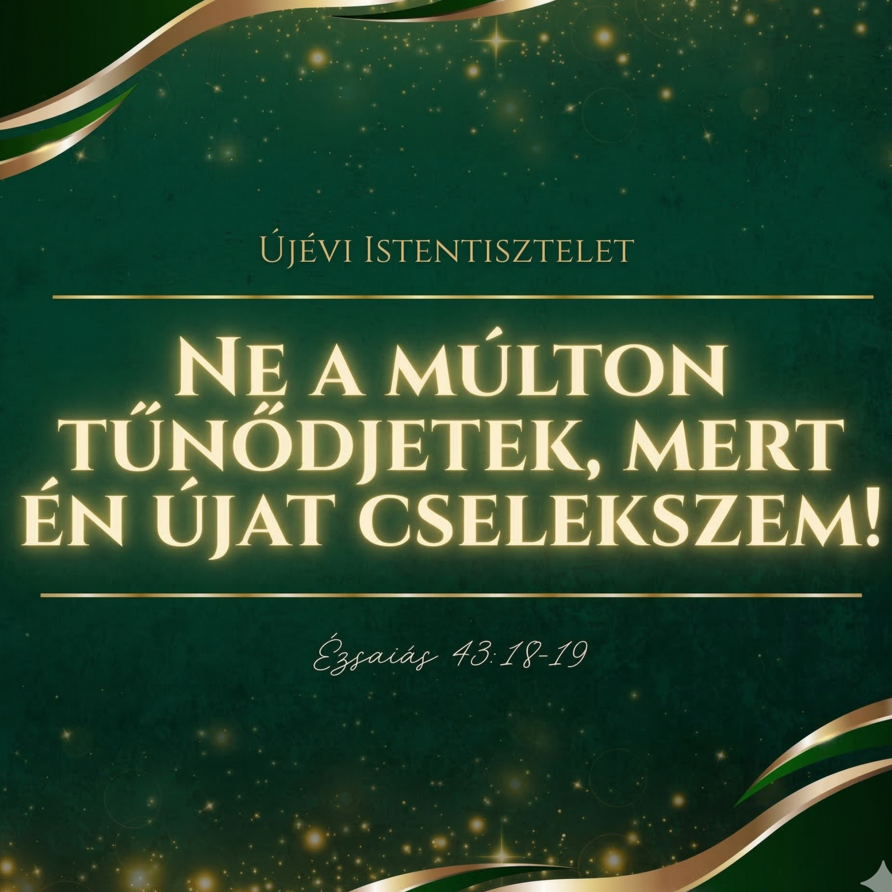 2026.01.01. Újévi istentisztelet – Ne a múlton tűnődjetek, mert én újat cselekszem! – Ézs. 43:18-19 - Molnár Ambrus episode artwork
