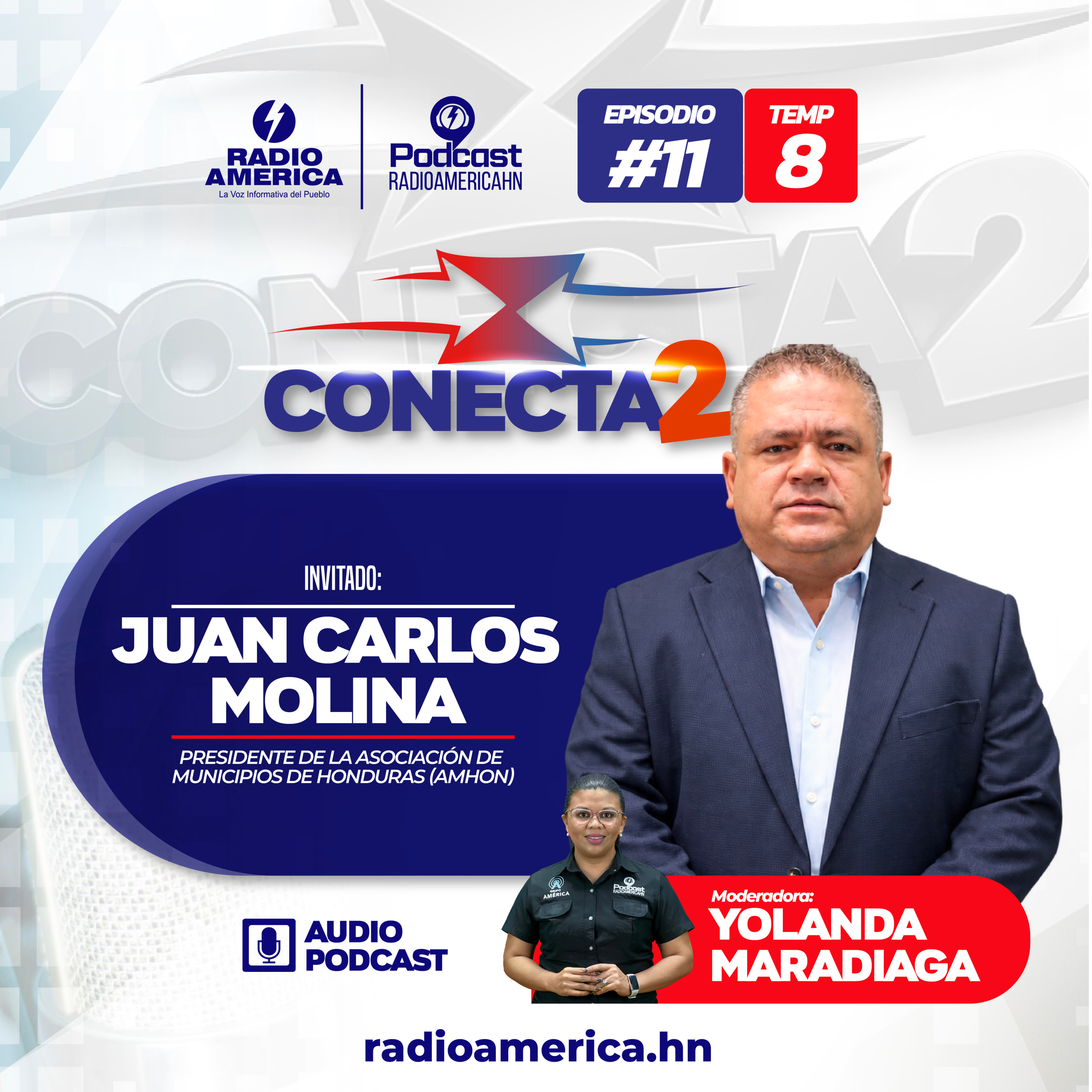 Episodio #11 |T8 Conecta2 con Juan Carlos Molina Presidente de la asociación de municipios de Honduras (AMHON).