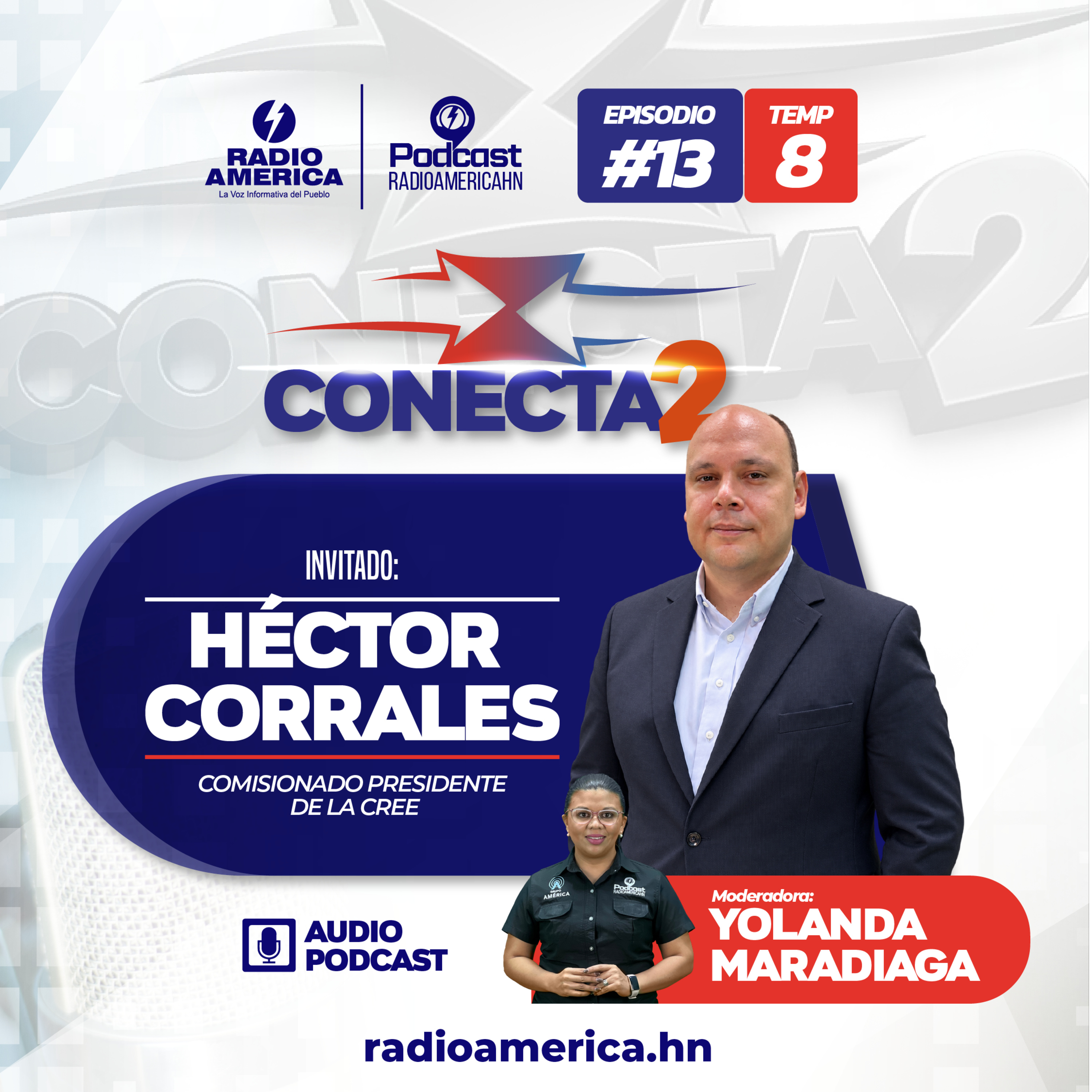 Episodio #13 |T8 Conecta2 con Héctor Corrales Comisionado Presidente de la Comisión Reguladora de Energía Eléctrica CREE