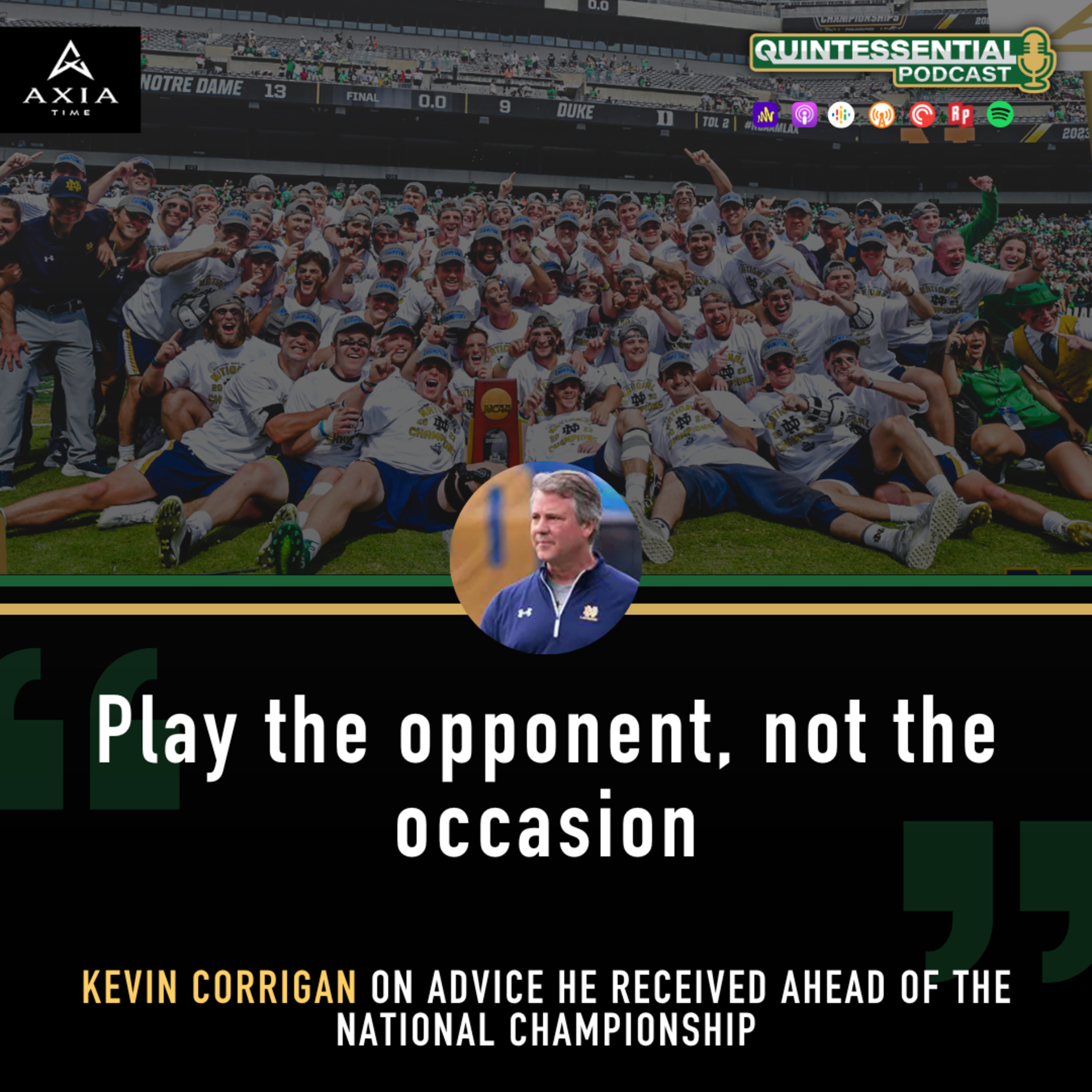 QL: Kevin Corrigan, Head Coach of Notre Dame Lacrosse episode artwork