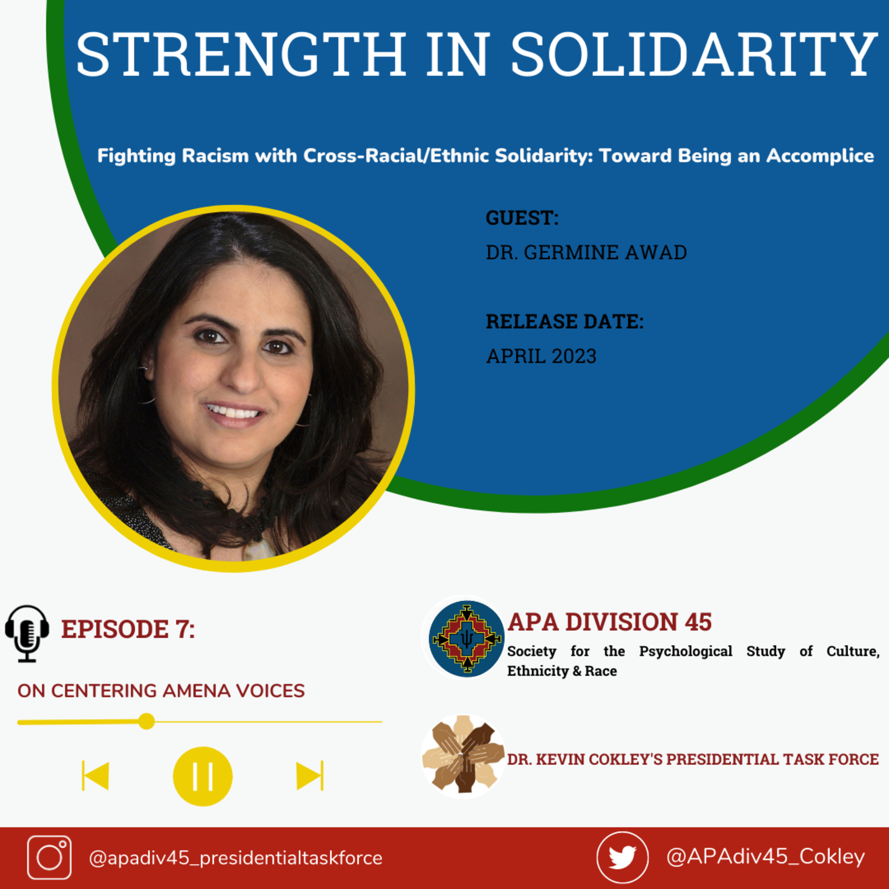 STRENGTH IN SOLIDARITY : APA Division 45 [Dr. Kevin Cokley\'s Presidential Task Force]