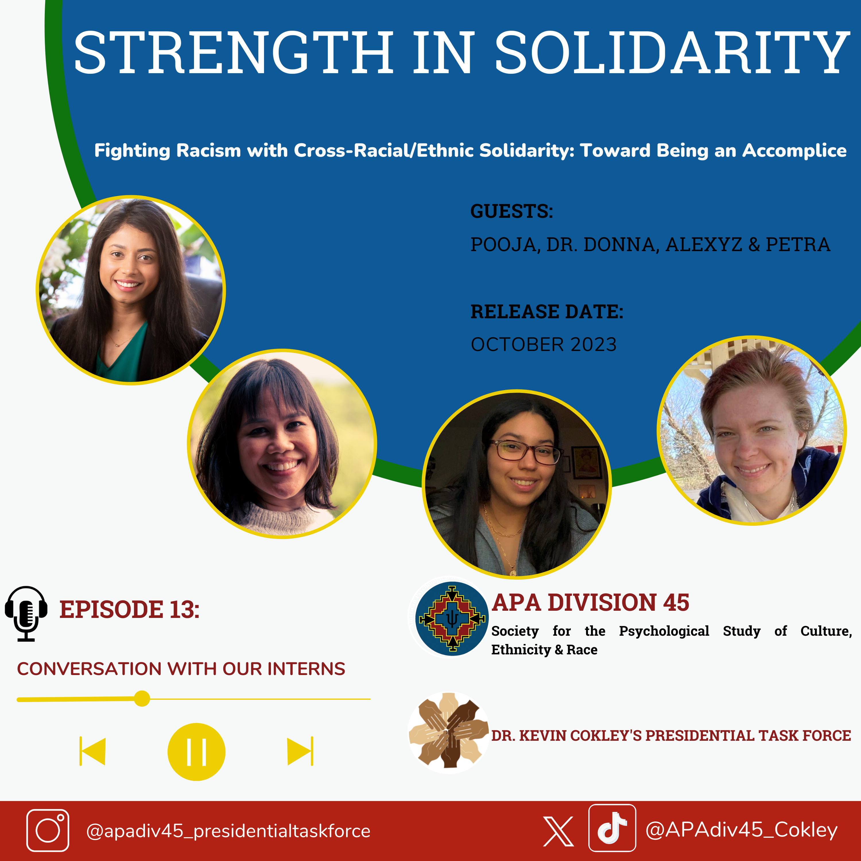 STRENGTH IN SOLIDARITY : APA Division 45 [Dr. Kevin Cokley\'s Presidential Task Force]