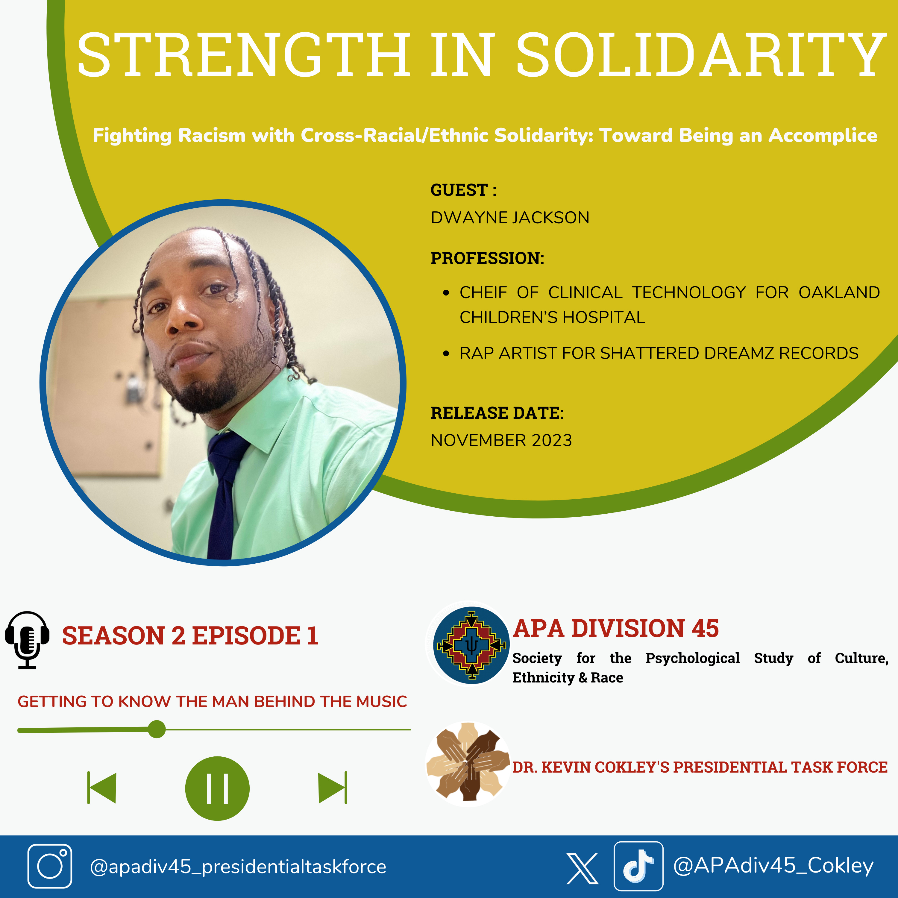 STRENGTH IN SOLIDARITY : APA Division 45 [Dr. Kevin Cokley\'s Presidential Task Force]