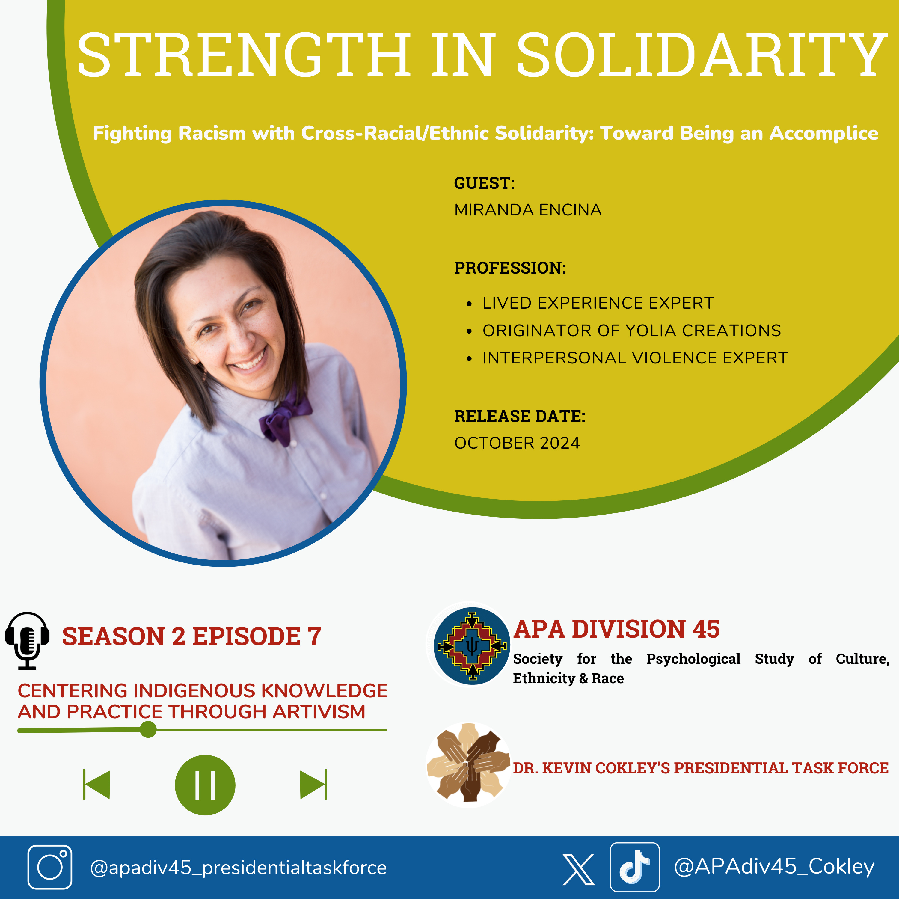 STRENGTH IN SOLIDARITY : APA Division 45 [Dr. Kevin Cokley\'s Presidential Task Force]