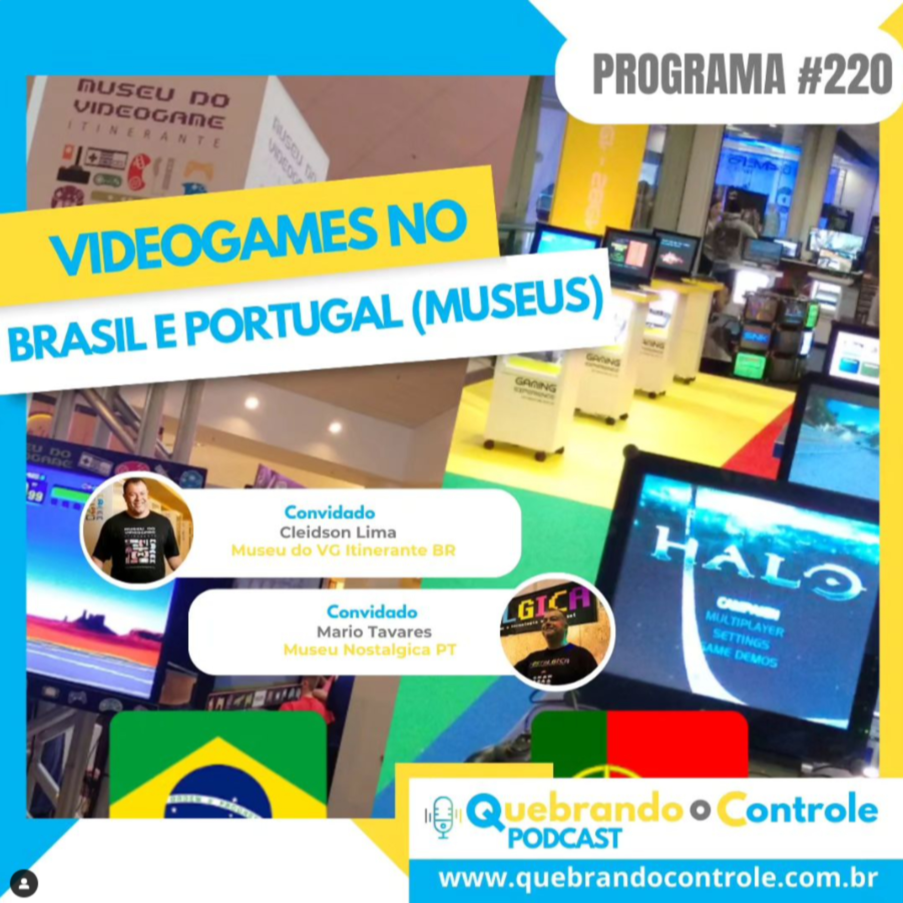 Videogames no Brasil e Portugal: Uma Viagem no Tempo com Cleidson Lima e Mário Tavares - QoC#220 episode artwork