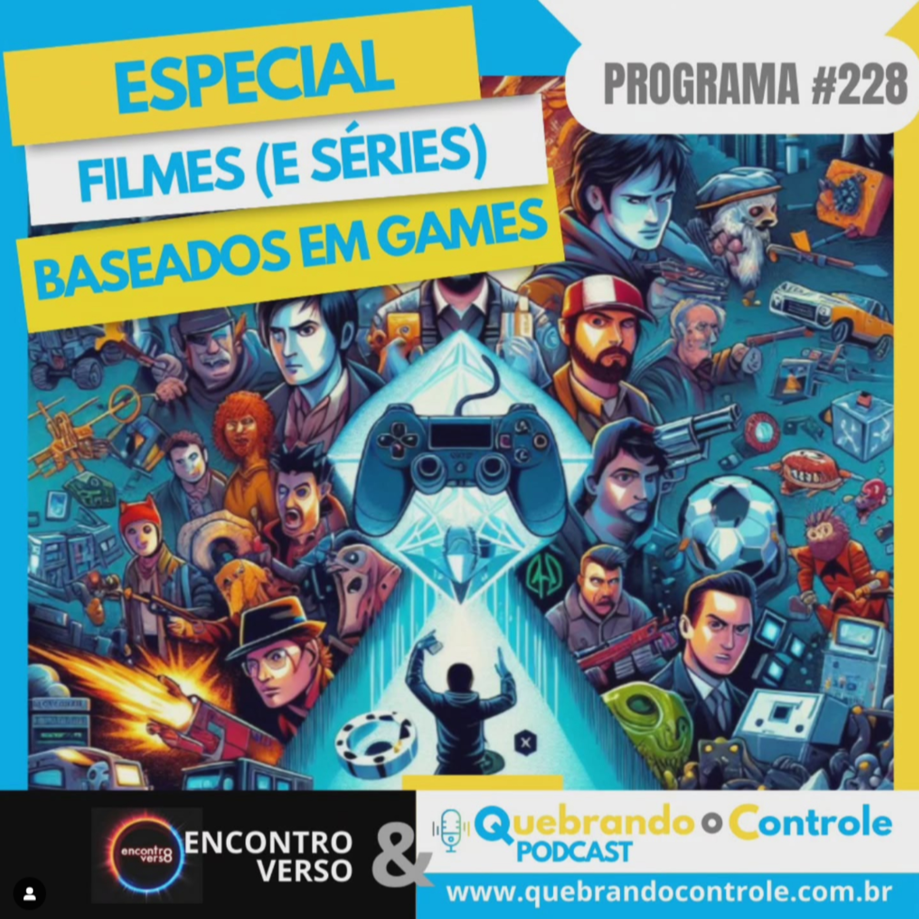 FILME (E SÉRIES) BASEADOS EM GAMES (Crossover com Encontroverso - QoC #228 episode artwork