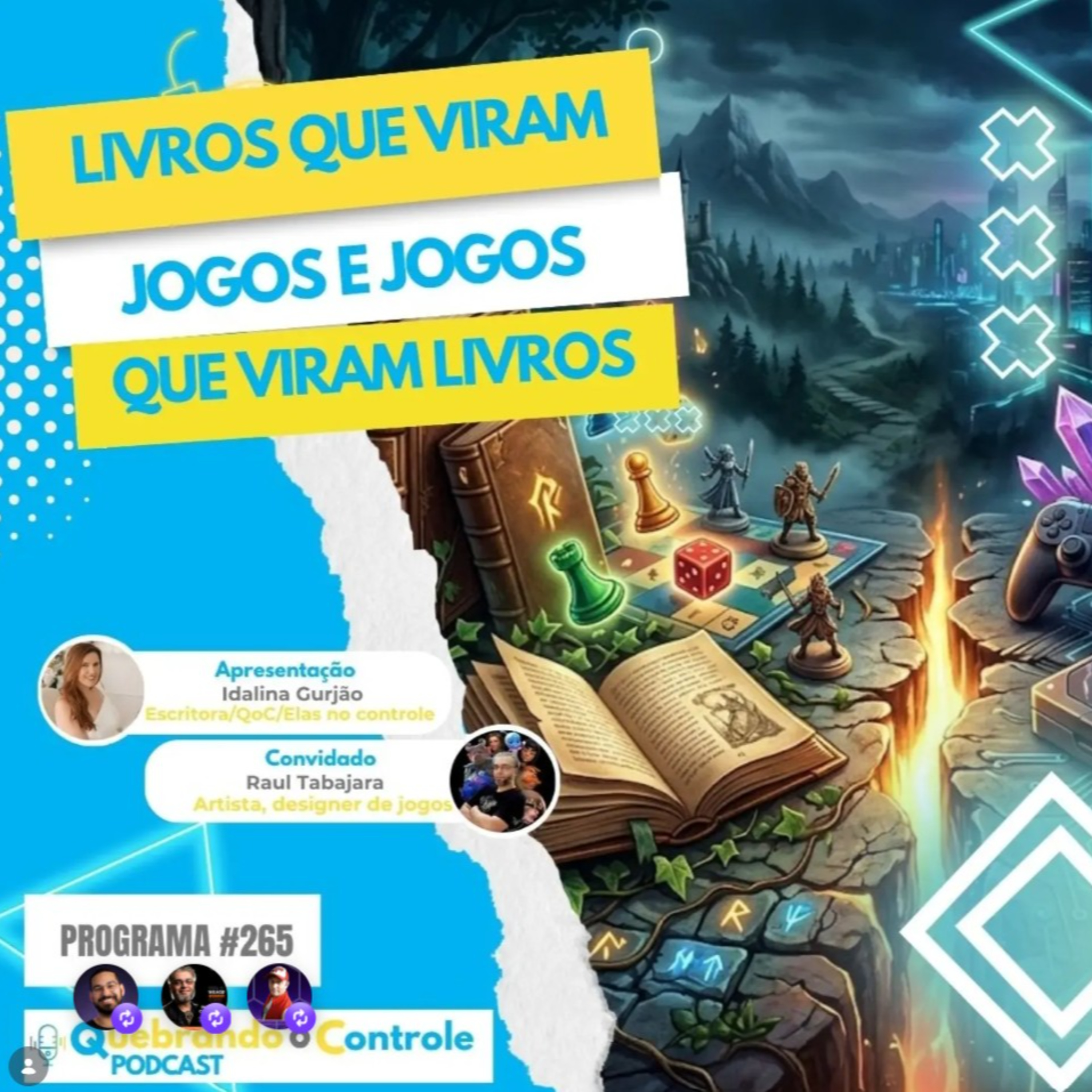 Livros que viram jogos e jogos que viram livros - QoC #265 episode artwork