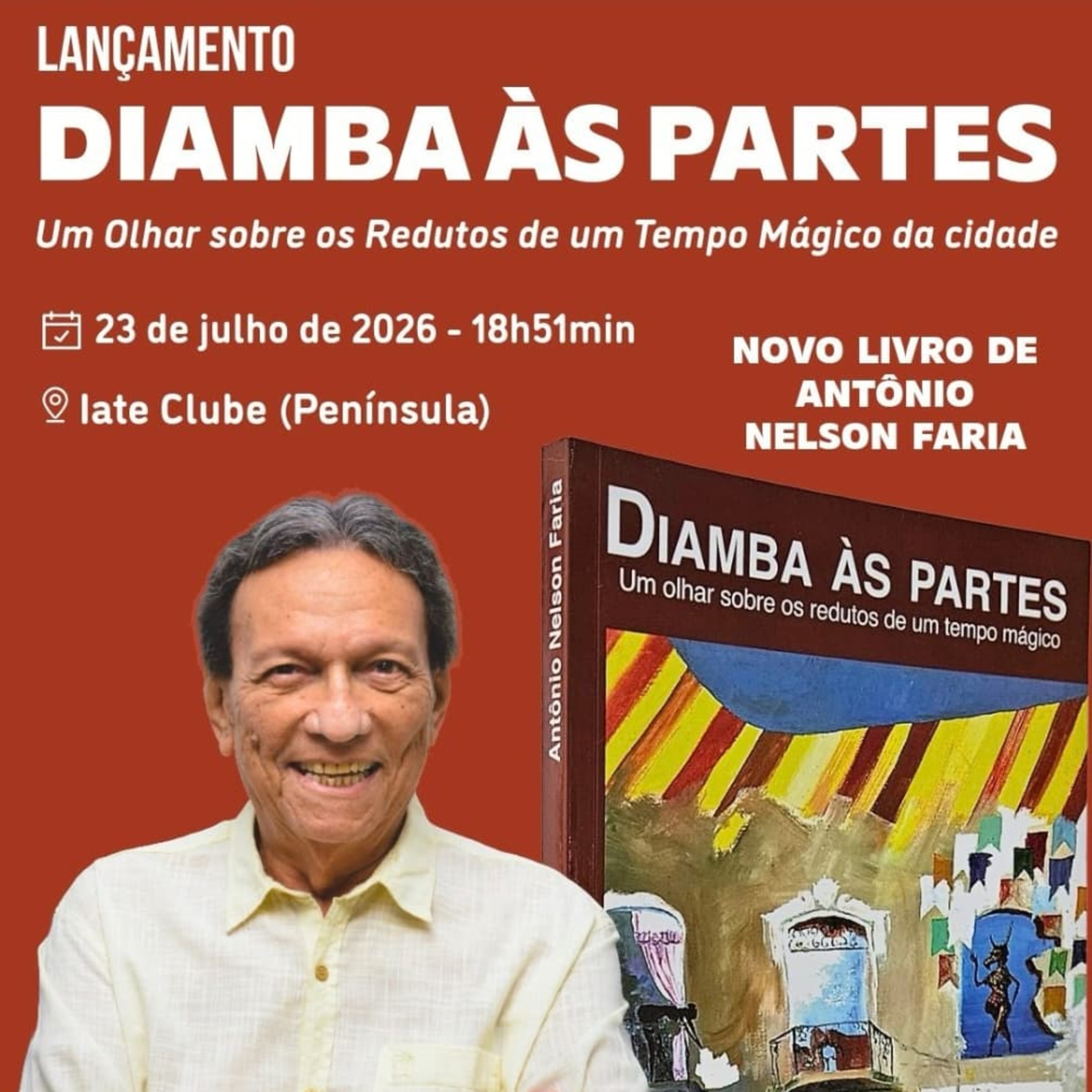 Antônio Nelson Faria lança o livro "Diamba às Partes" nesta quinta-feira episode artwork