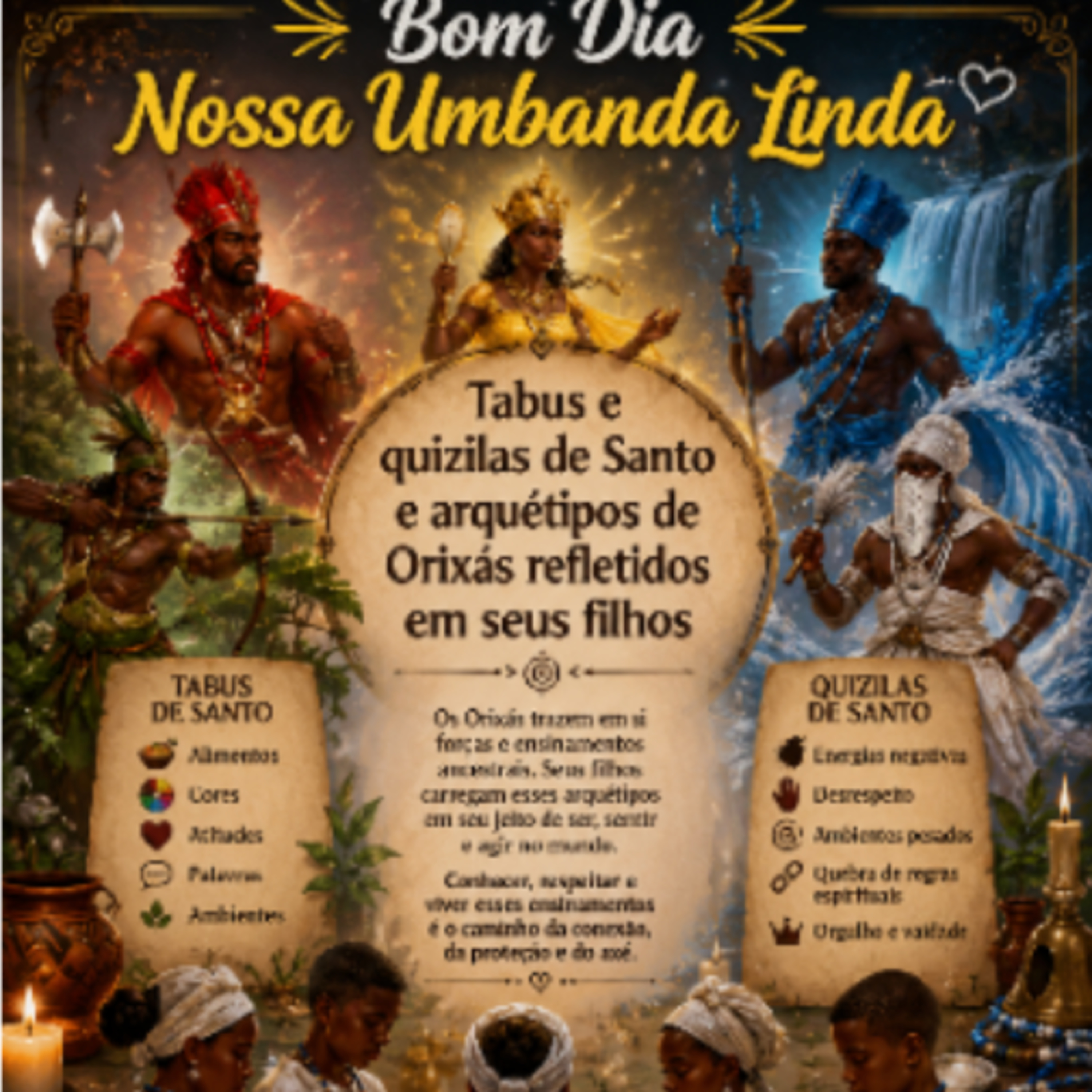 Episódio 109 Tabus e quizilas do Santo e arquétipo dia Orixás refletidos em seus filhos  episode artwork