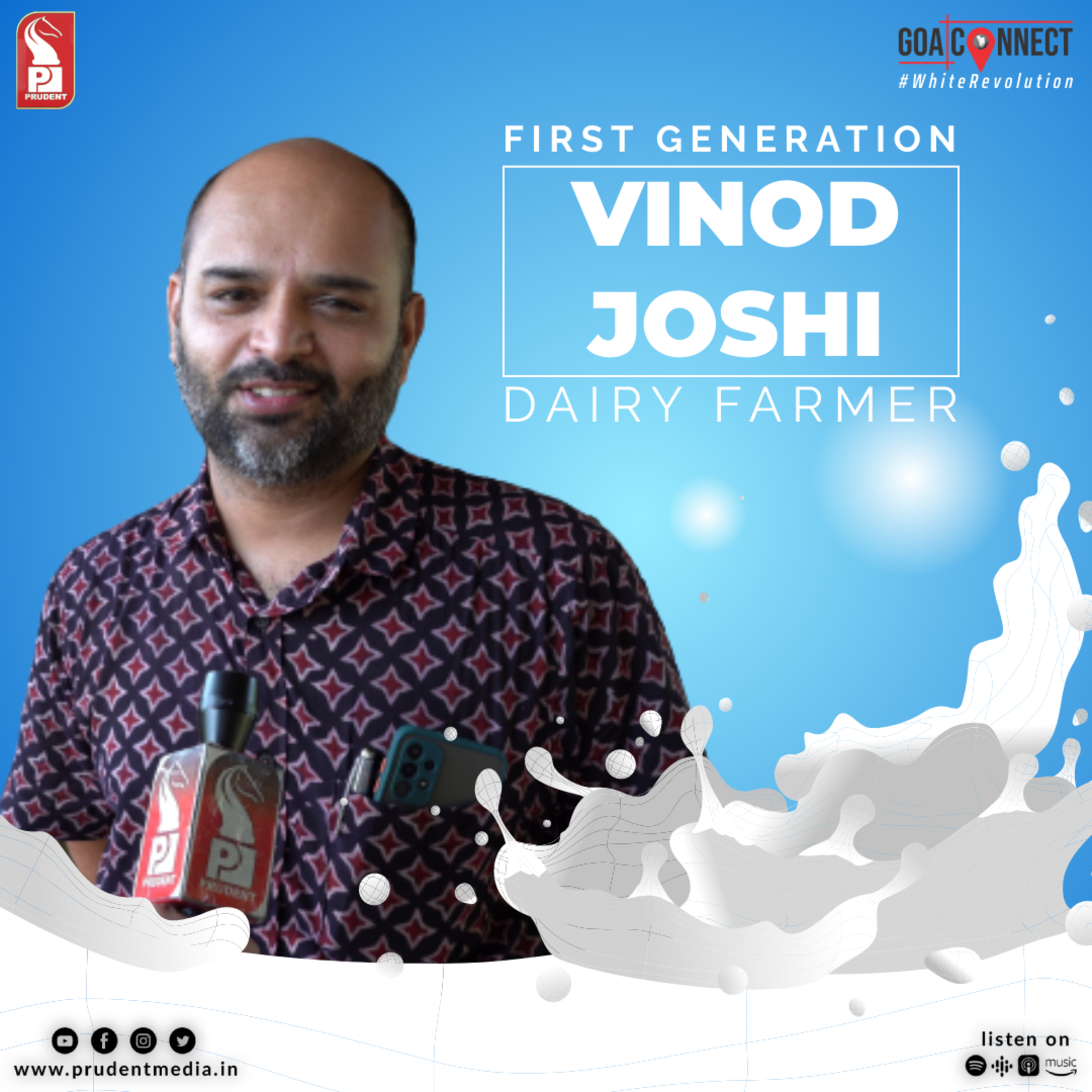 Vinod Joshi: The First Generation Dairy Farmer | White Revolution | Goa Connect | Prudent | 010623 episode artwork