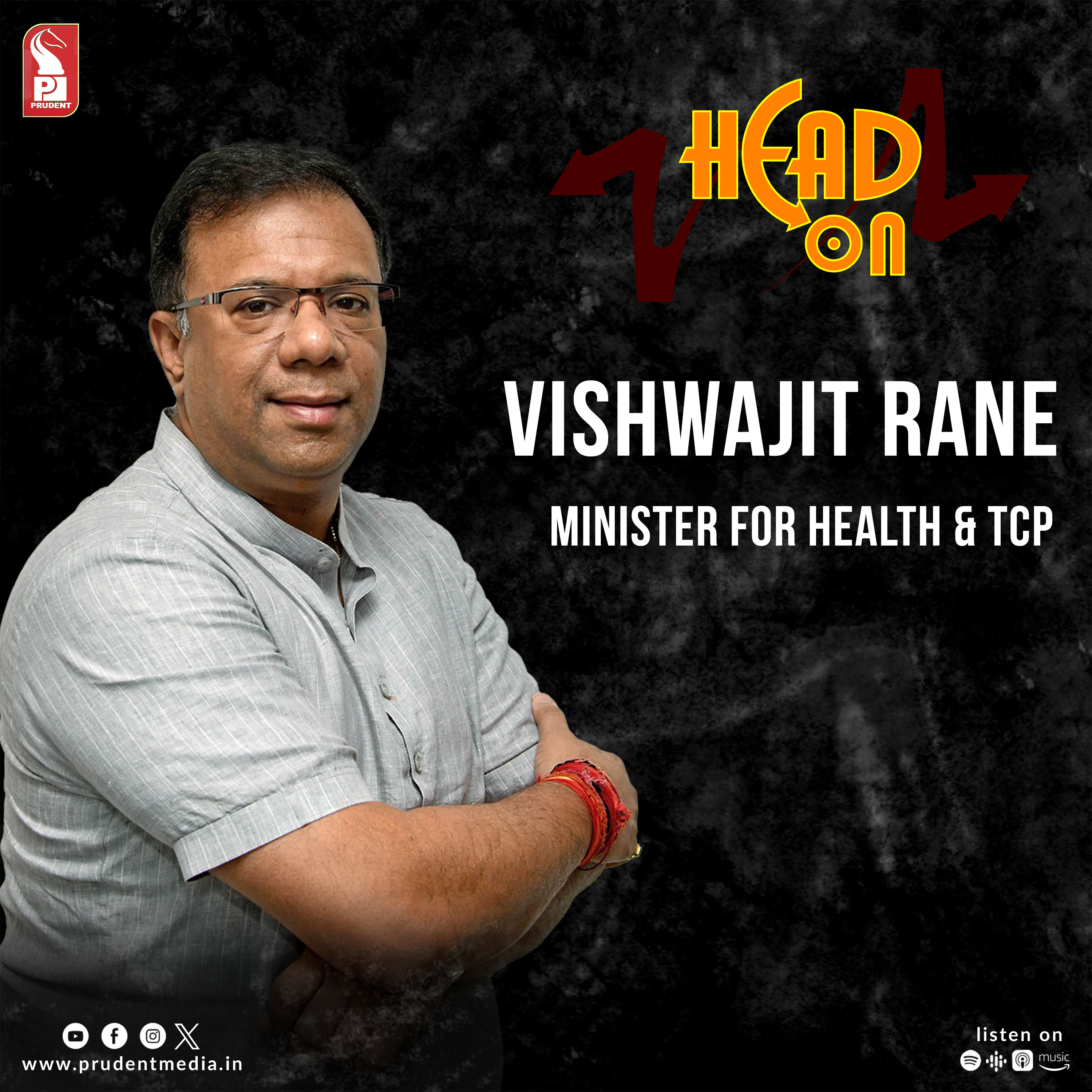 Vishwajit Rane | Minister for Health & TCP | Head On | Prudent | 210823 episode artwork