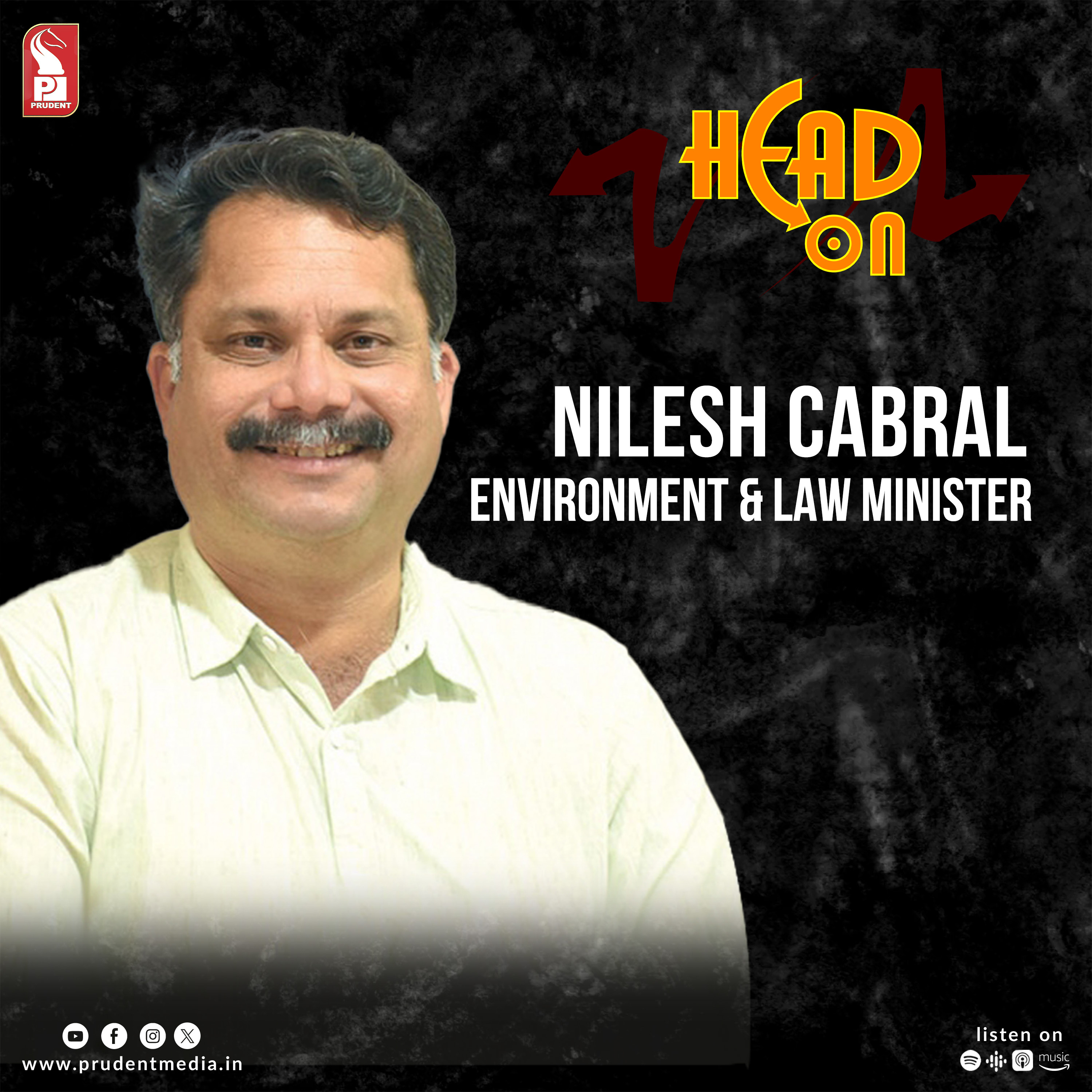 Nilesh Cabral | Environment & Law Minister | Head On | Prudent | 061123 episode artwork