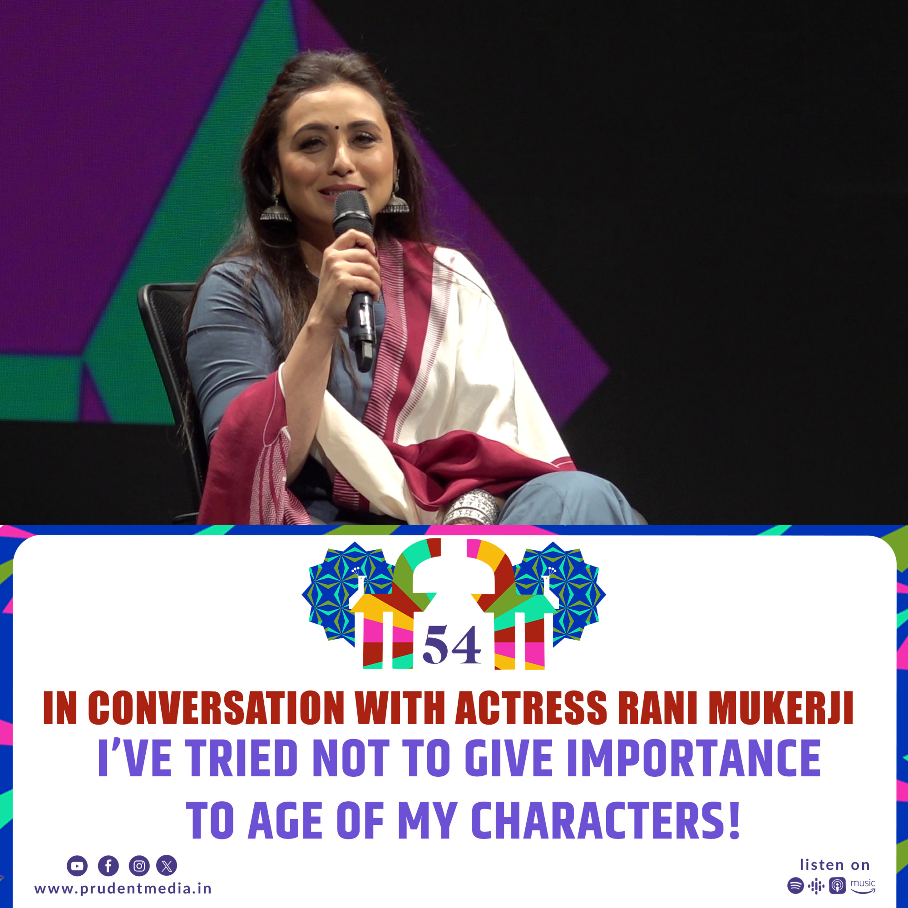 Rani Mukerji | In Conversation session | IFFI 2023 | Prudent  episode artwork
