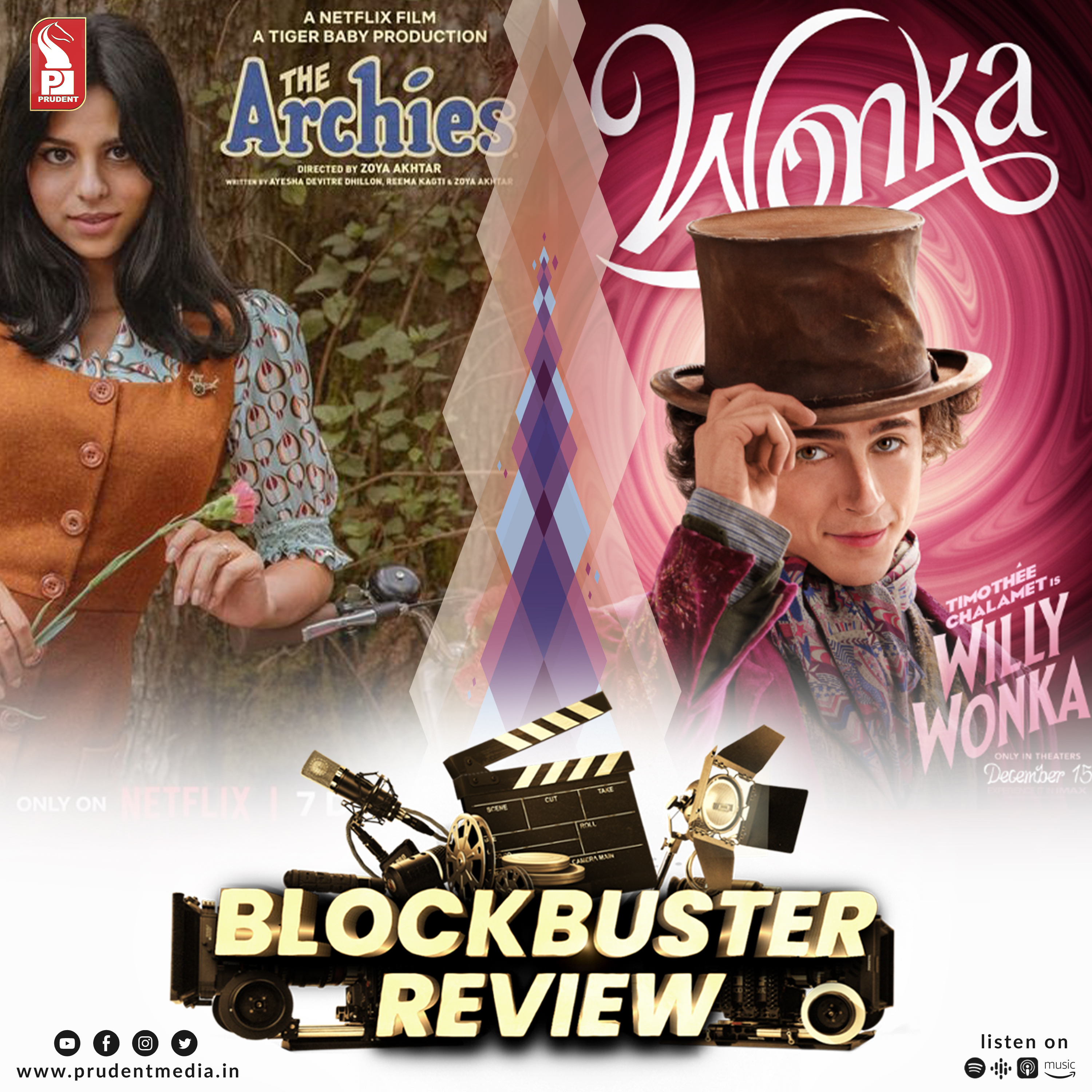 The Archies | Wonka | Movies | Blockbuster Review | Prudent | 101223 episode artwork