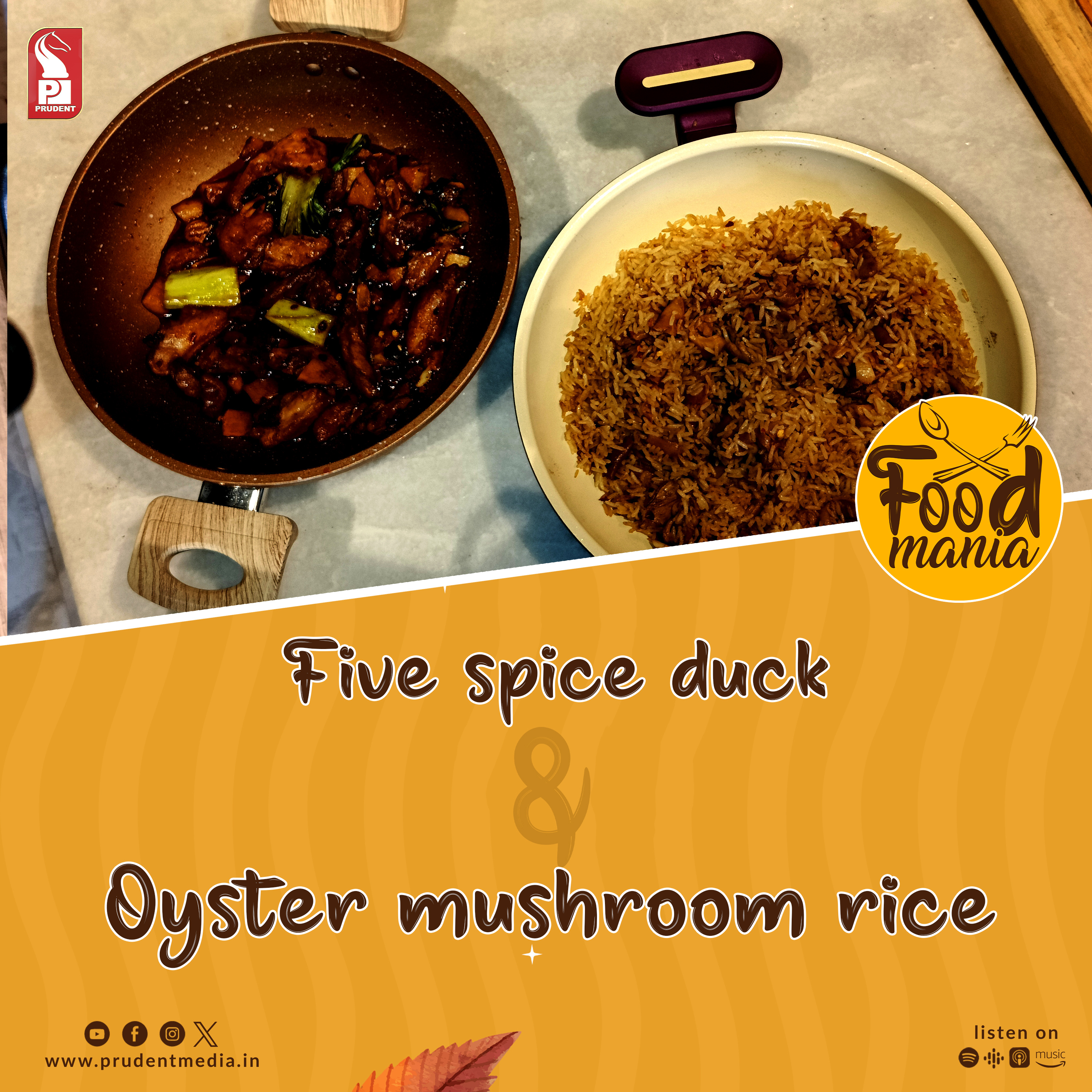 Five spice duck | Oyster mushroom rice | Food Mania | S2E6 | Prudent | 241223 episode artwork