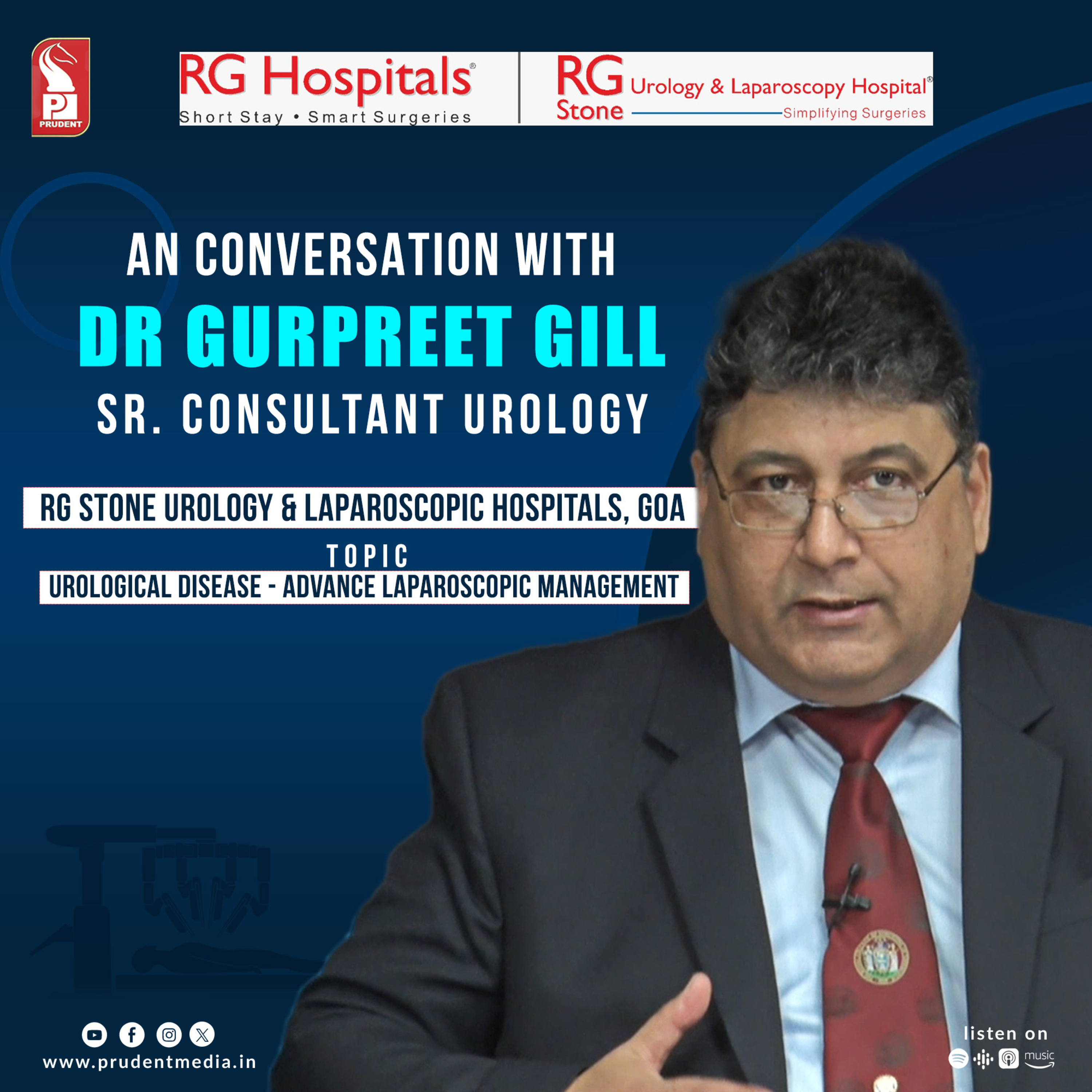 Urological Disease - Advance Laparoscopic Management | Dr Gurpreet Gill | Prudent | 050124 episode artwork