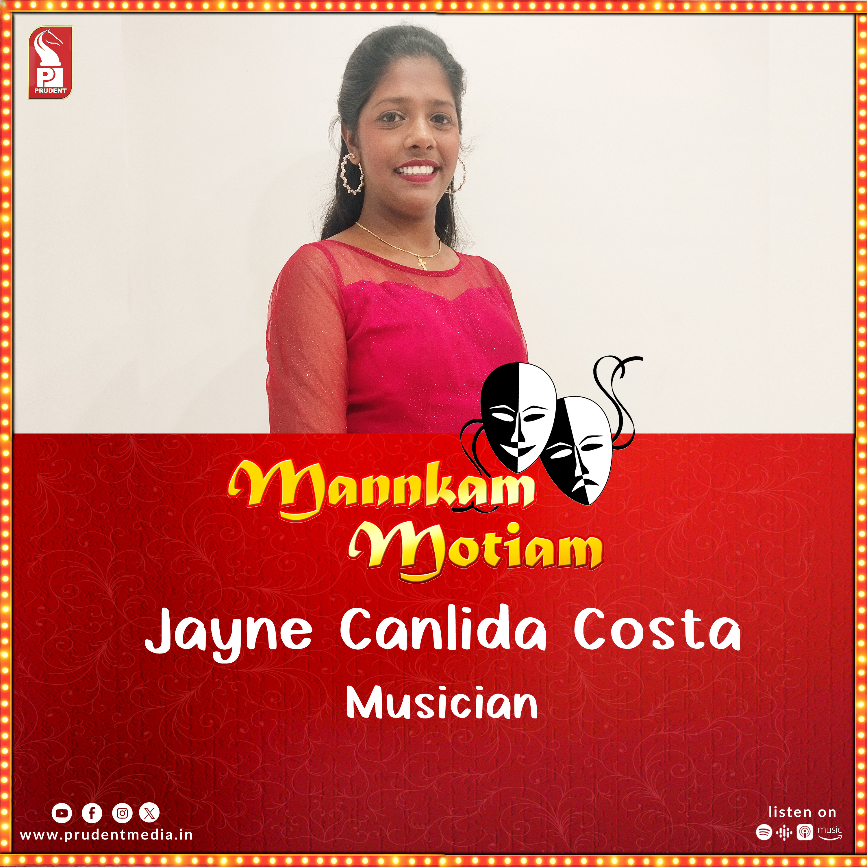 Maria Afonso | Singer & Actor | Mannkam Motiam | S3E65 | Prudent | 040124 episode artwork
