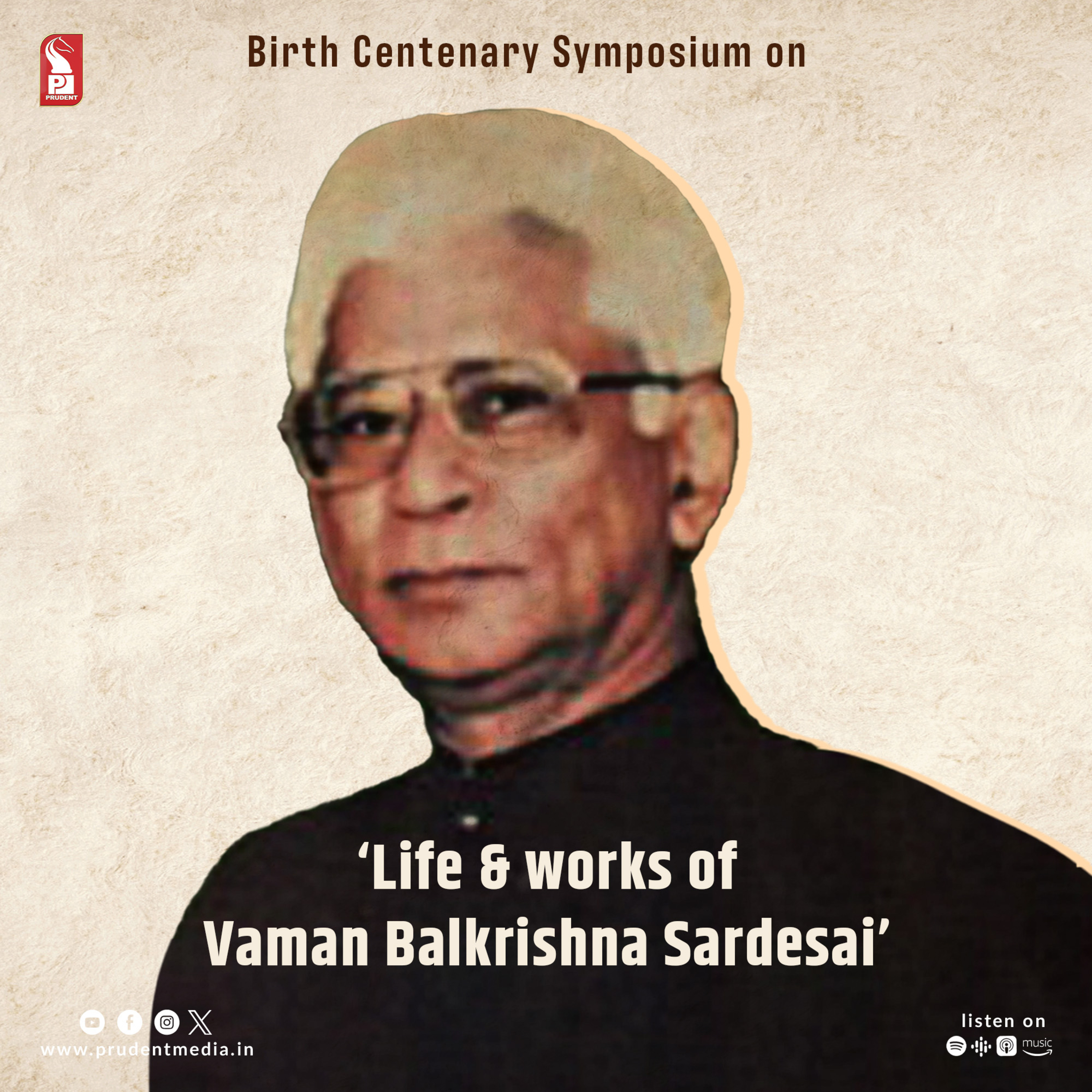 ‘Life & works of Vaman Balkrishna Sardesai’ | Prudent | 090124 episode artwork