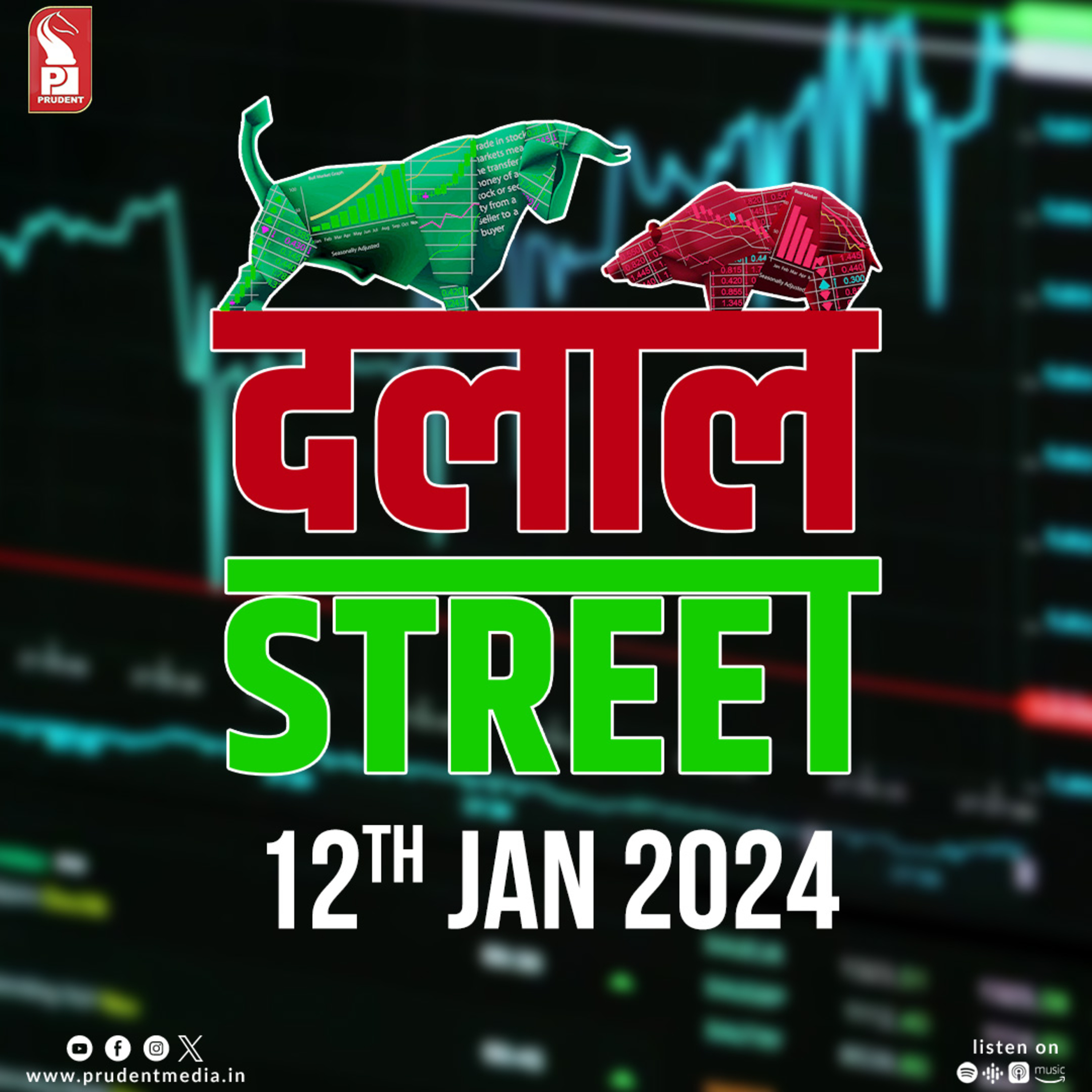 Share Market Daily Updates : 12th January 2024 | Prudent episode artwork