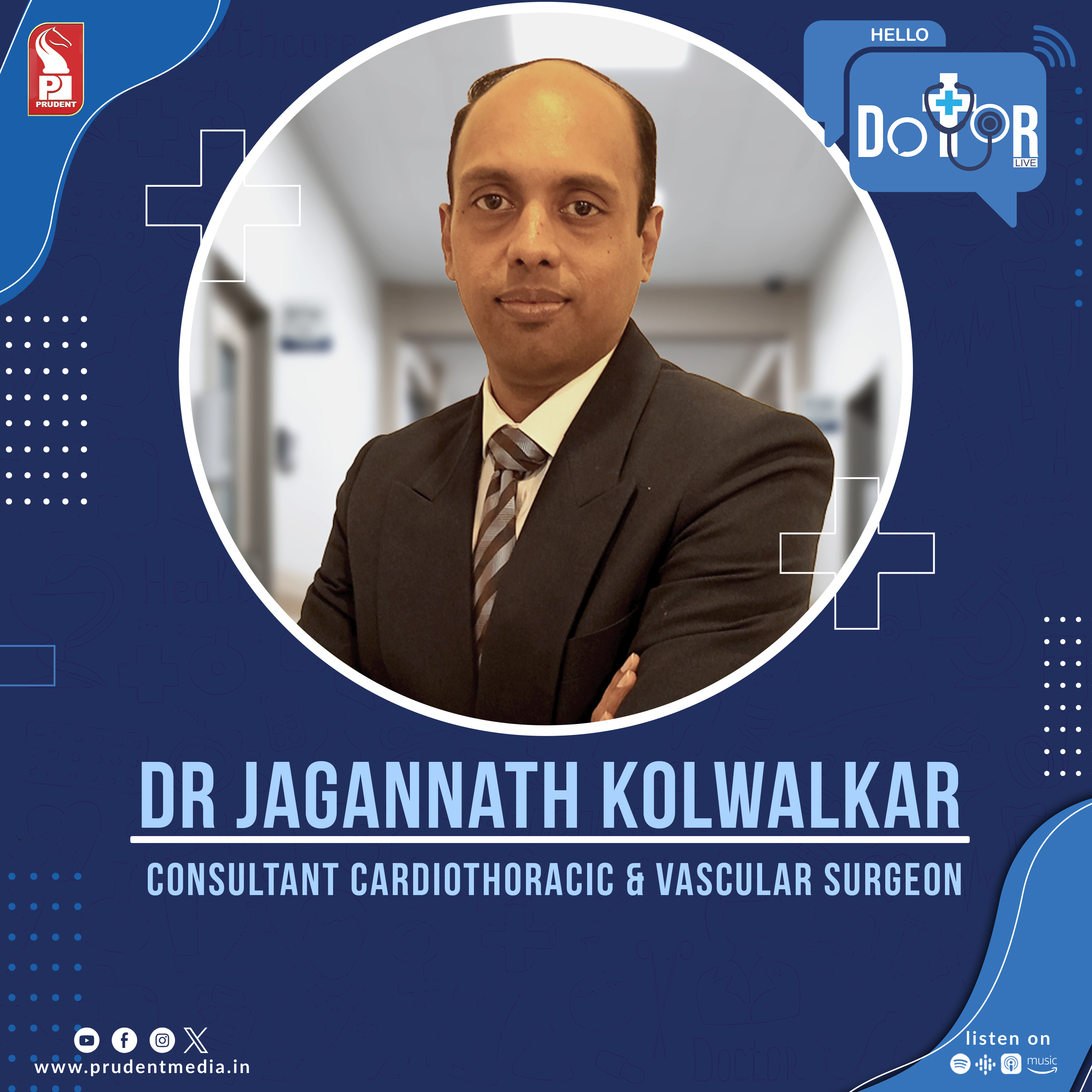 Dr Jagannath Kolwalkar | Cardiothoracic & Vascular Surgeon | Hello Dotor | Prudent | 160224 episode artwork