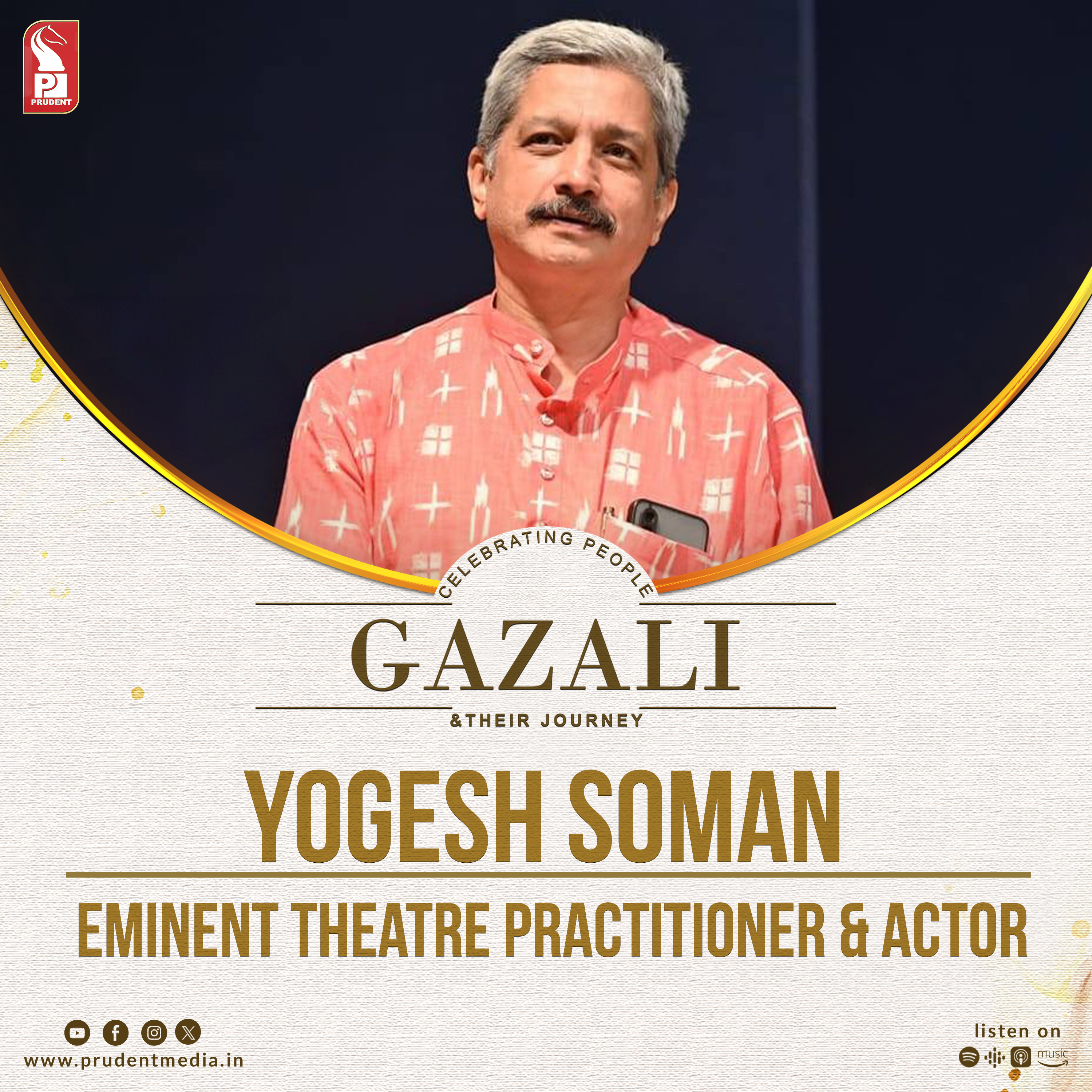Yogesh Soman | Actor | Theatre Practitioner | Gazali | Prudent | 090324 episode artwork