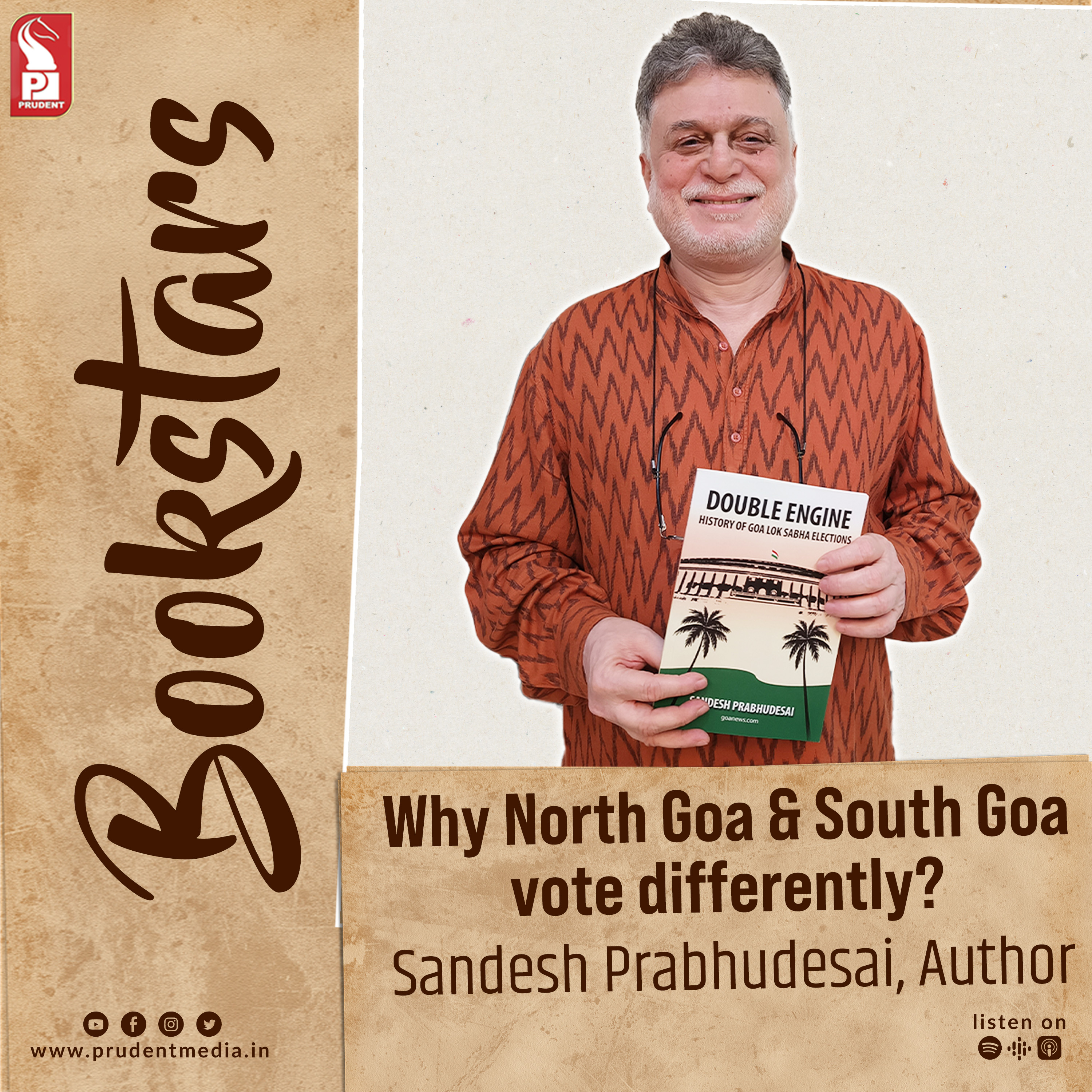 Sandesh Prabhudesai | Why North Goa & South Goa vote differently? | Bookstars | Prudent | 190324 episode artwork