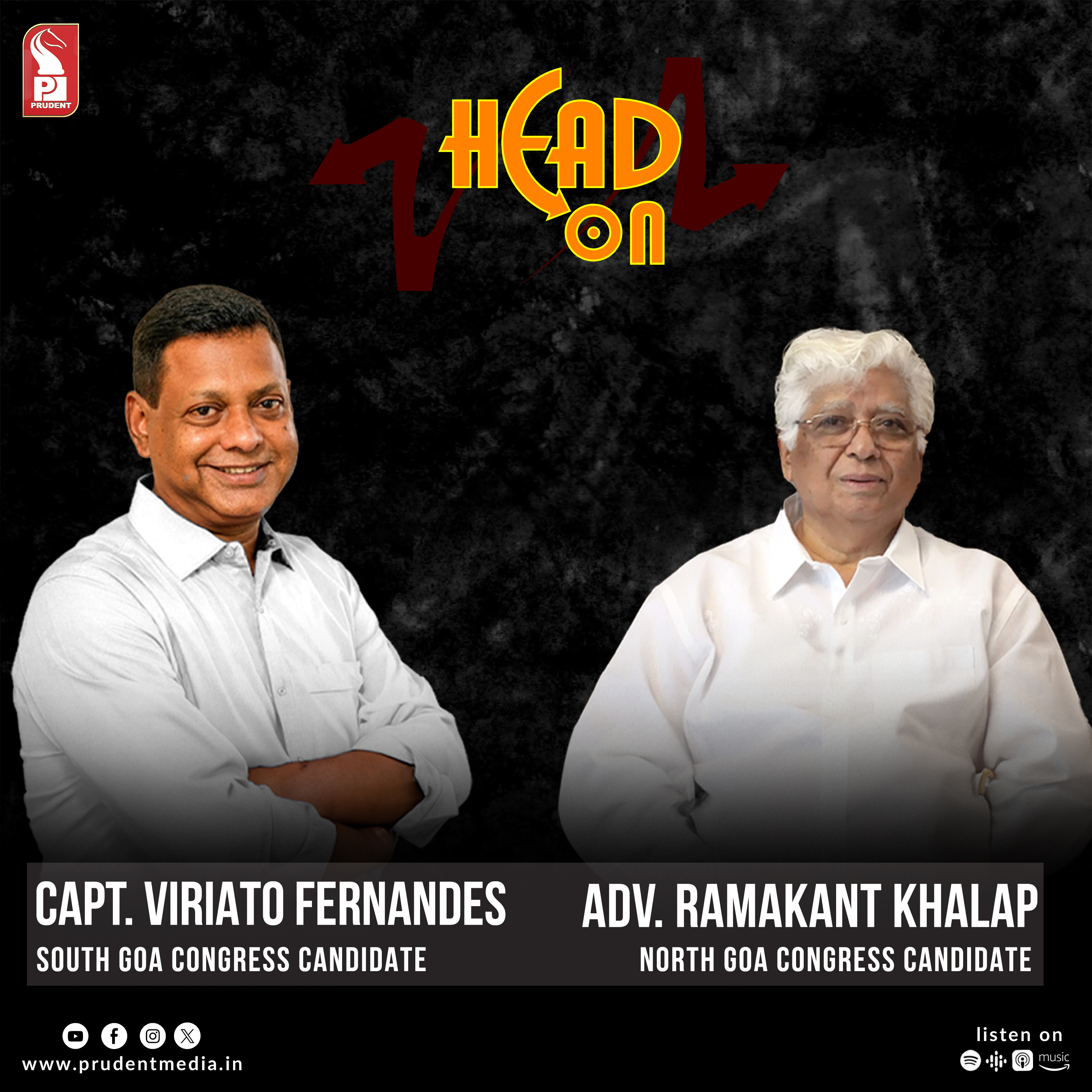 Ramakant Khalap | Capt. Viriato Fernandes | North & South Goa Congress Candidate | Head On | Prudent | 080424 episode artwork