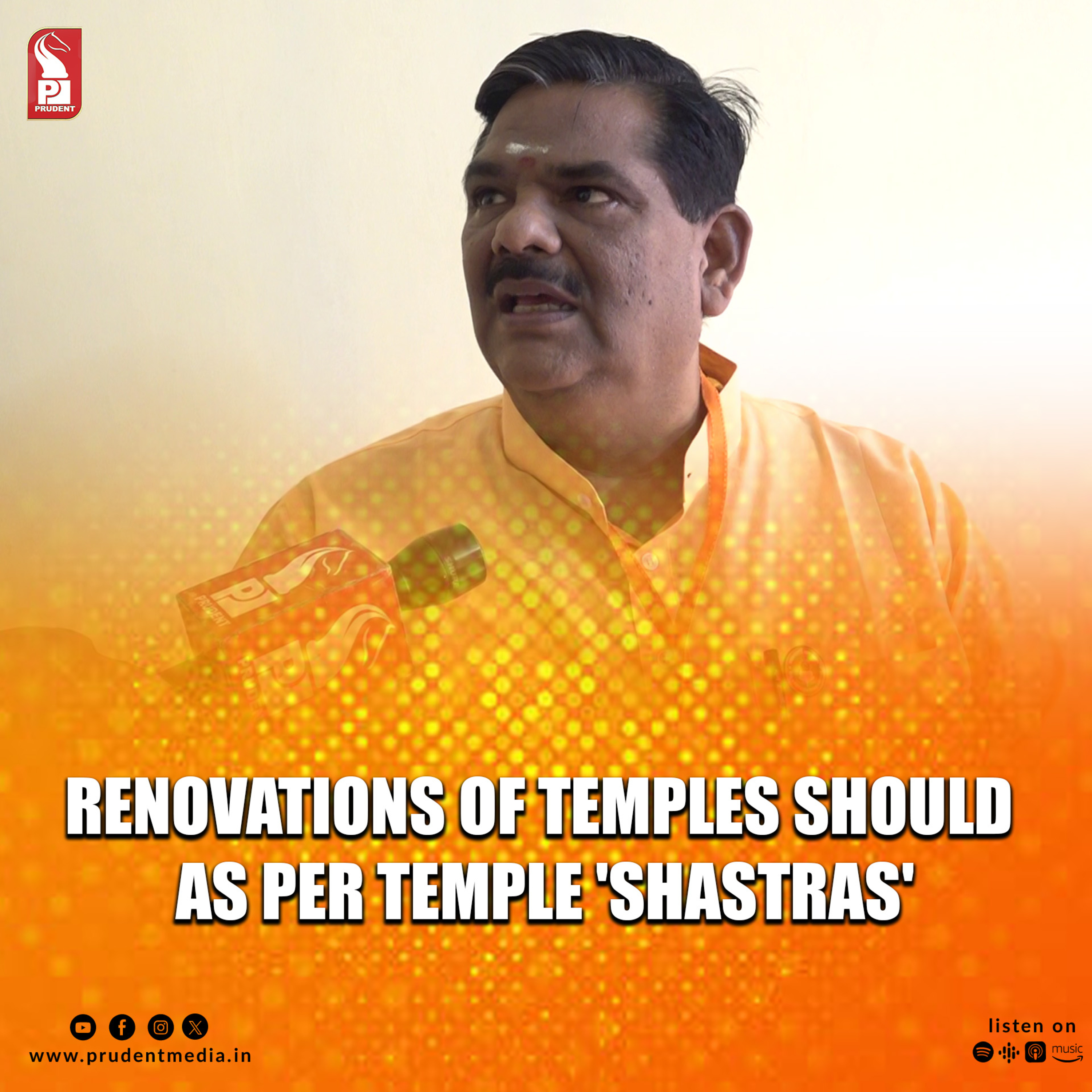 Renovations of temples should as per Temple 'Shastras' | H.H. Prof. Pawan Sinha Guruji | Prudent | 030724 episode artwork