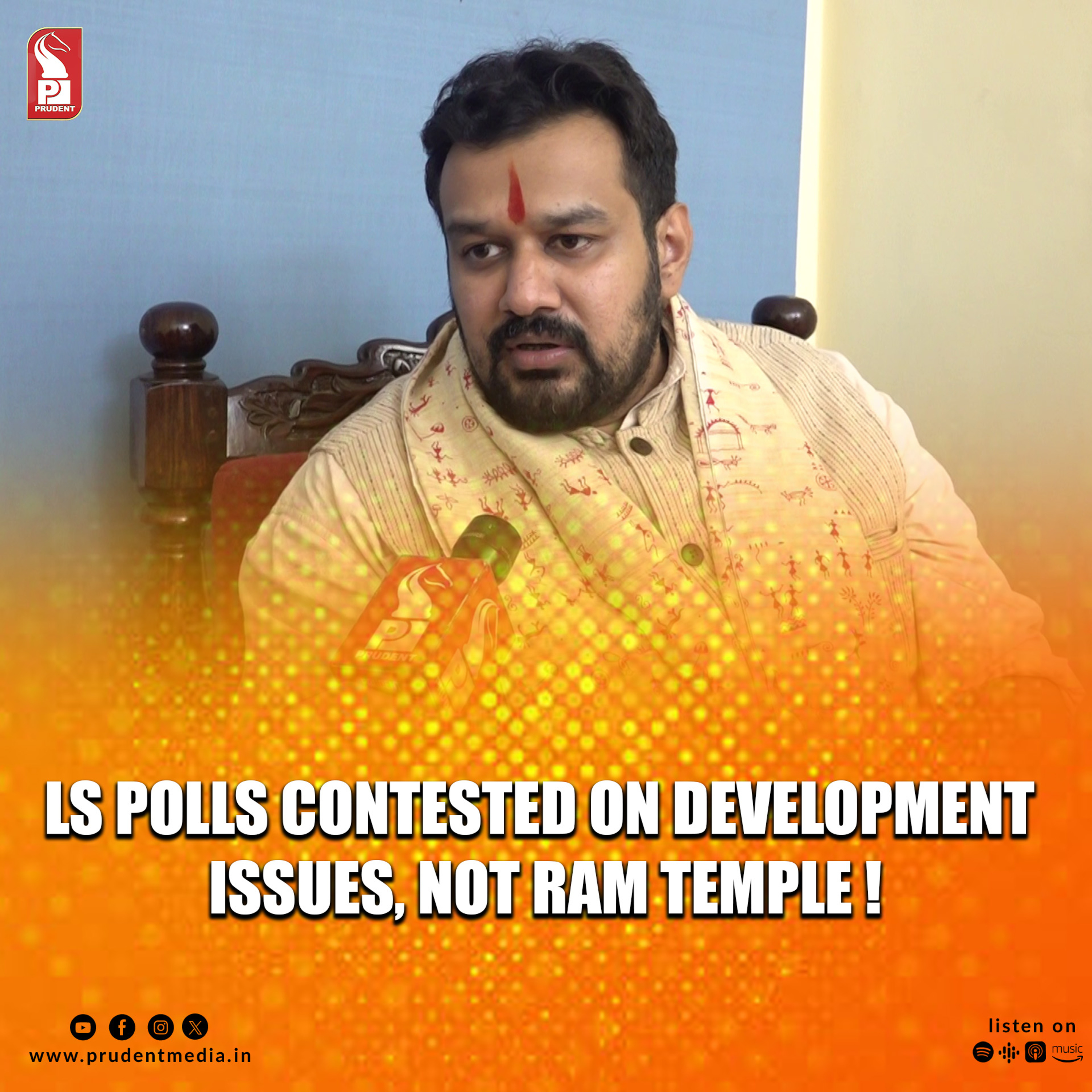 LS Polls contested on development issues, not Ram Temple ! | Vishnu Shankar Jain | Prudent | 030724 episode artwork