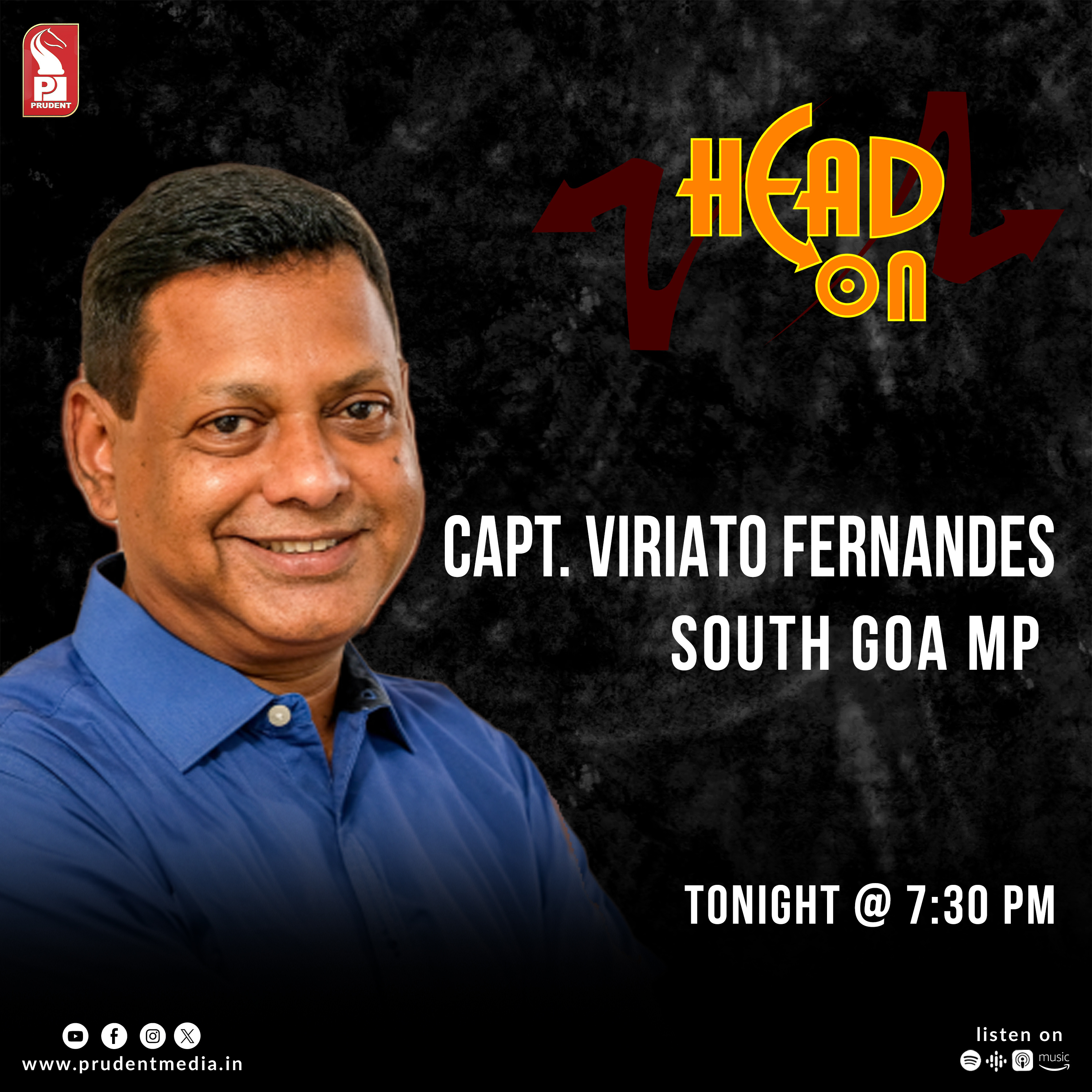 Capt. Viriato Fernandes | South Goa MP | Head On | Prudent | 080724 episode artwork