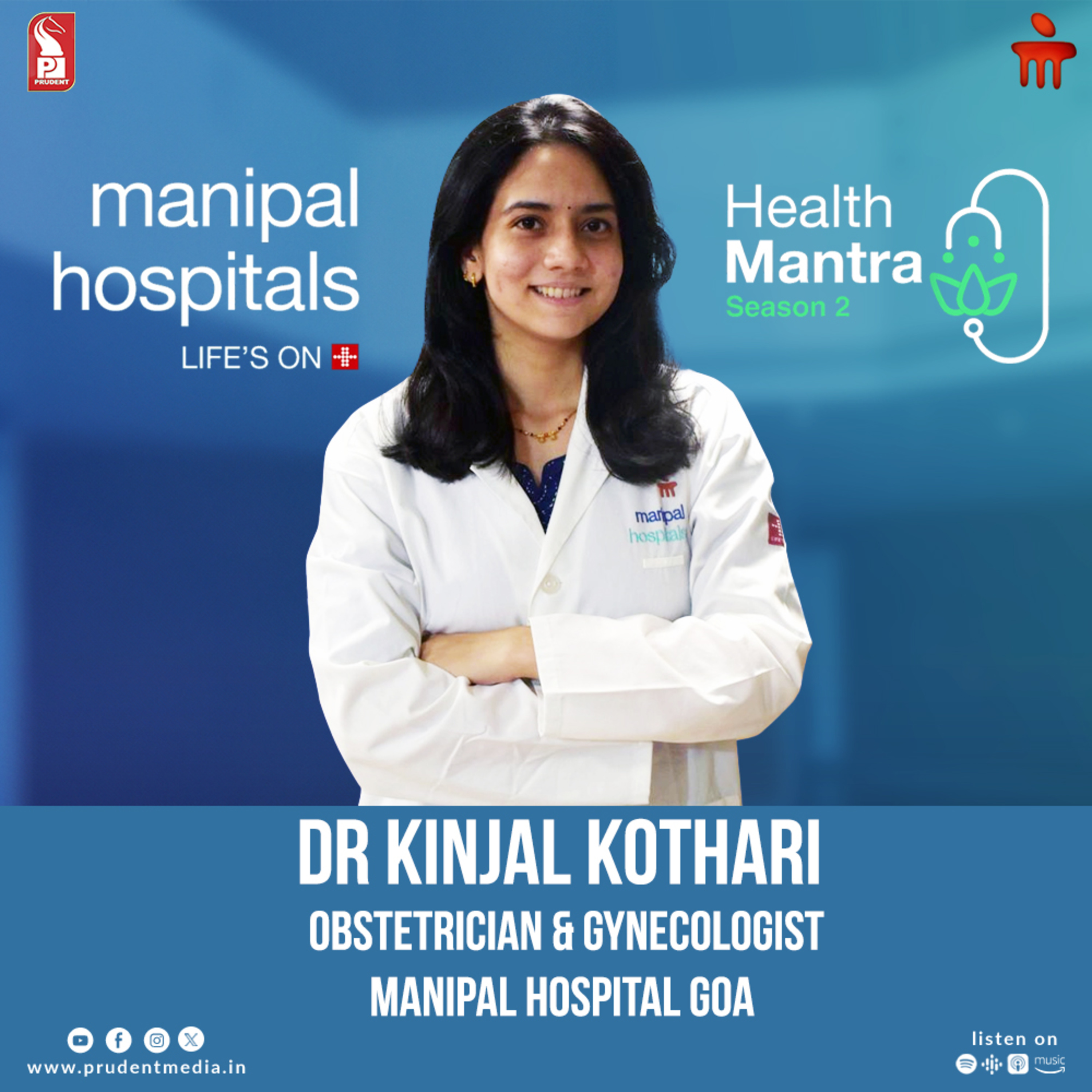 Dr Kinjal Kothari | Obstetrician & Gynecologist | Menopause and HRT | S2E14 | Health Mantra | Prudent | 171024 episode artwork