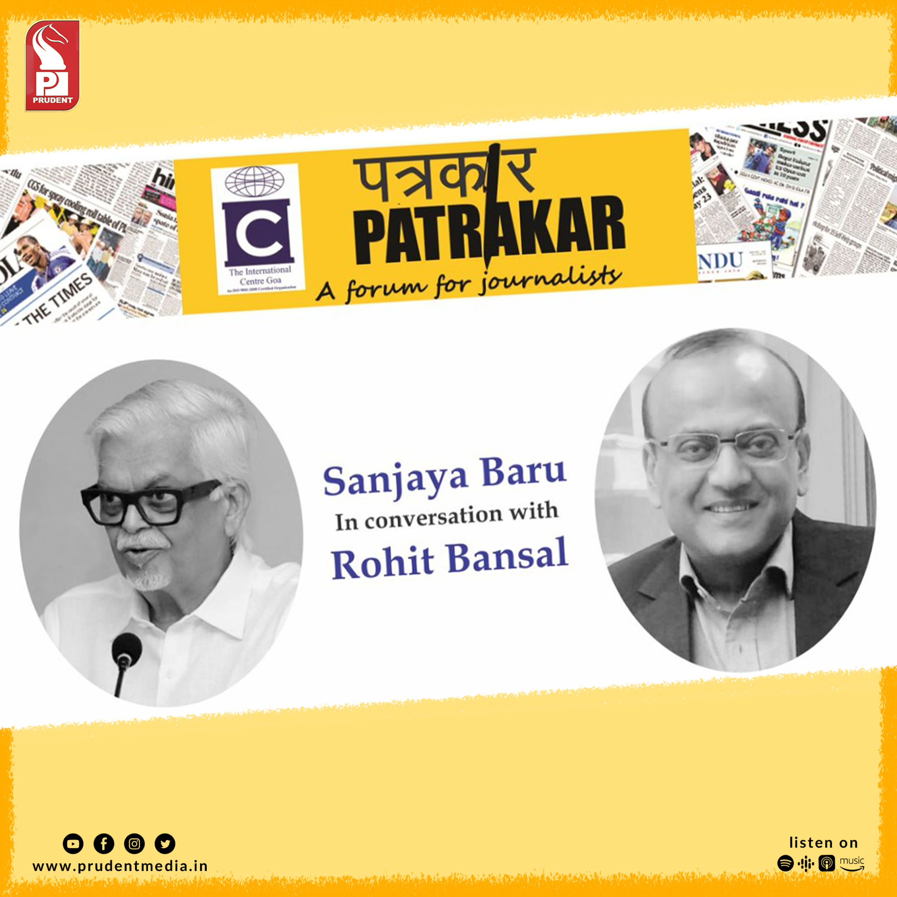 Sanjaya Baru In Conversation with Rohit Bansal | Prudent | 011224 episode artwork