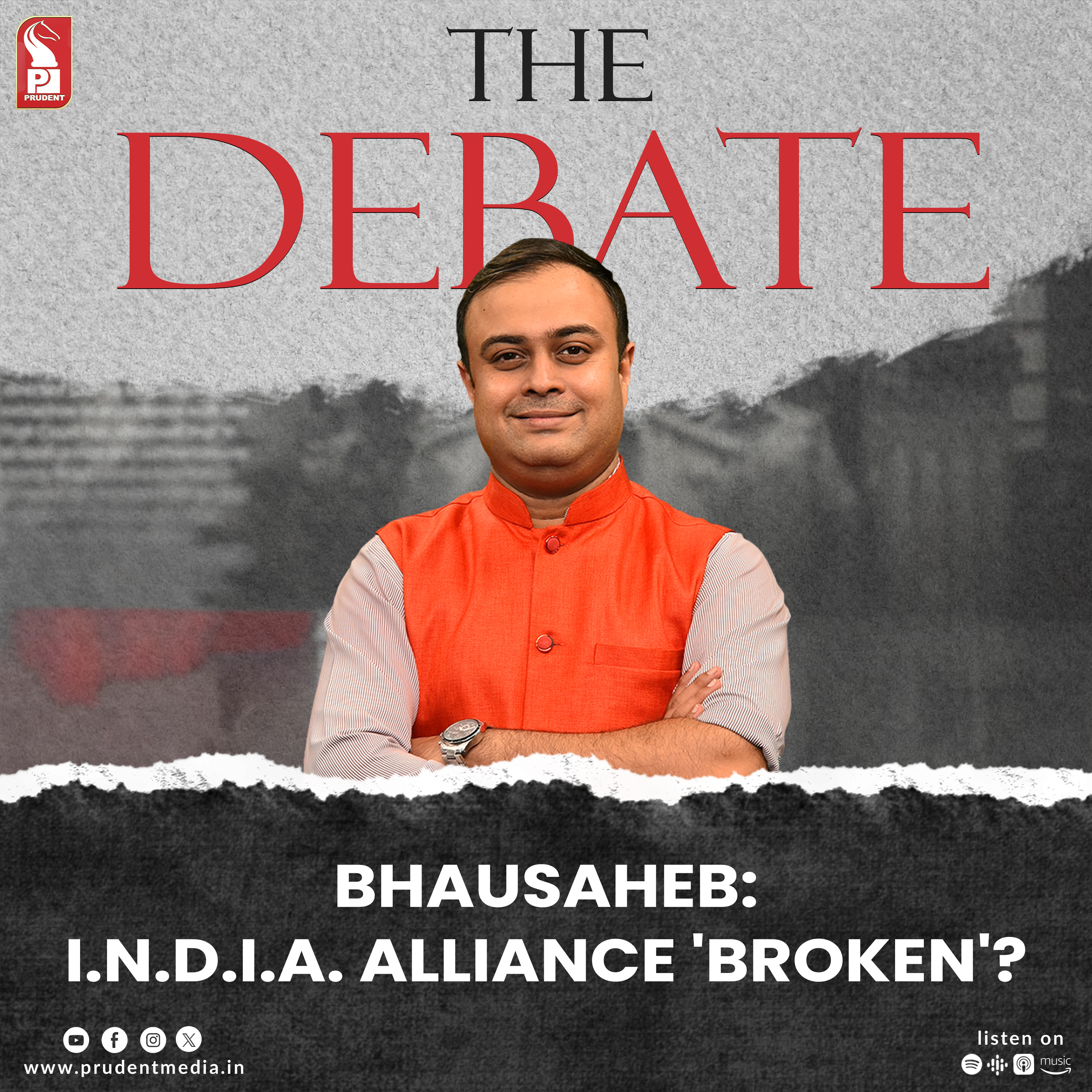 Bhausaheb: I.N.D.I.A. alliance 'broken' ? | The Debate | Prudent | 240125 episode artwork