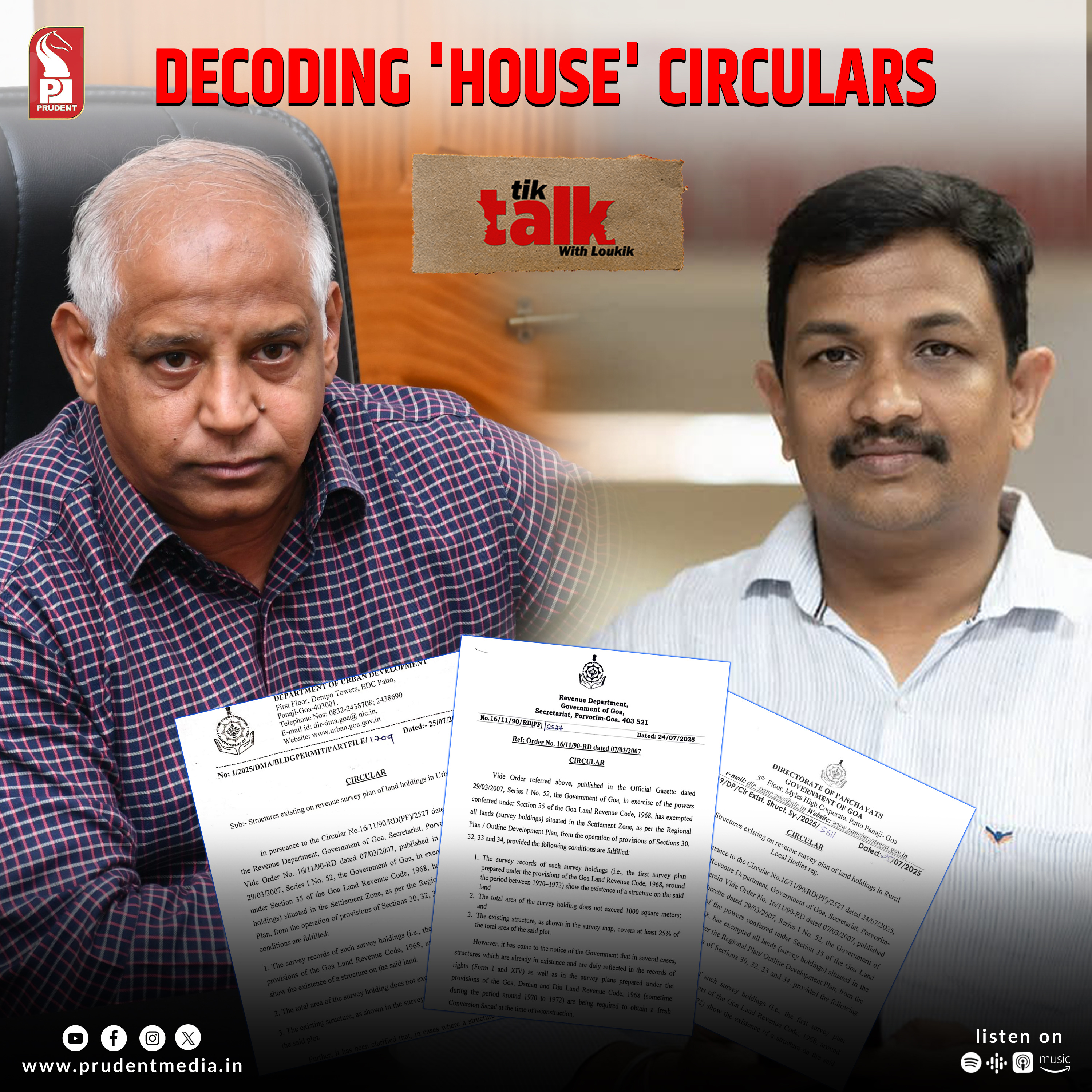Sandip J. Jacques (IAS) | Revenue Secretary | Tik-Talk with Loukik | Prudent | 270725 episode artwork
