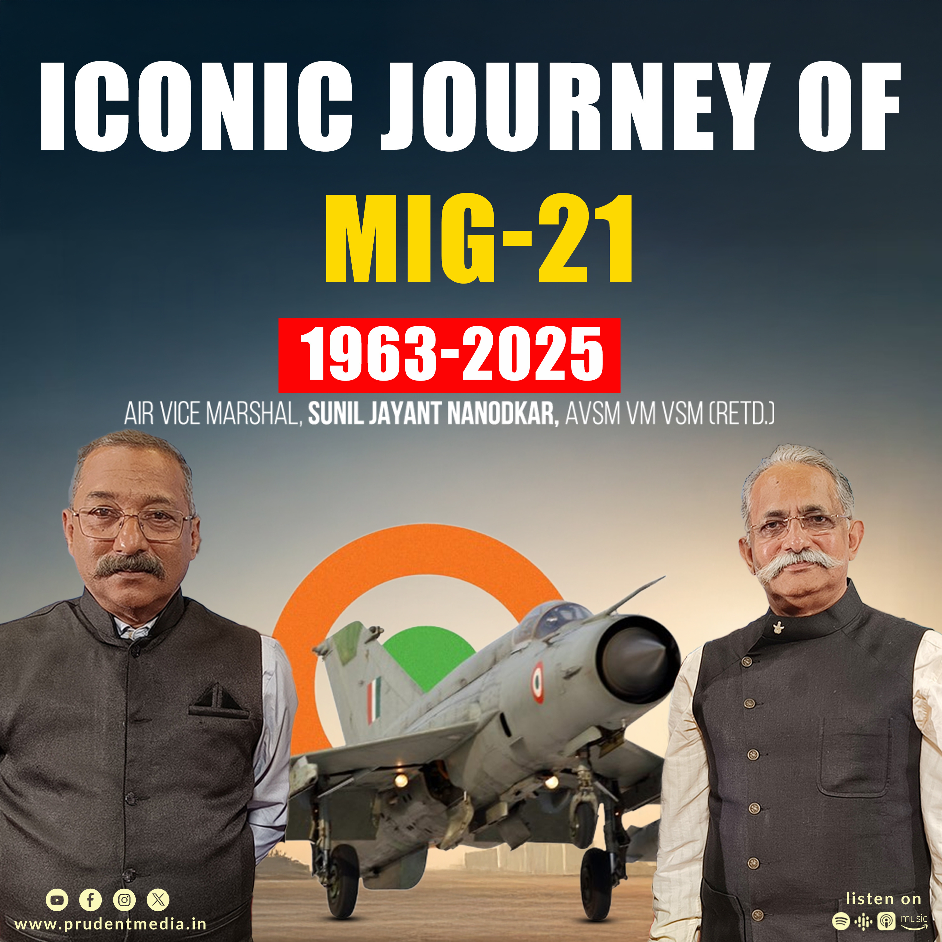  Air Vice Marshal Sunil Jayant Nanodkar AVSM VM VSM (Retd.) | MiG-21 | Prudent | 281025 episode artwork
