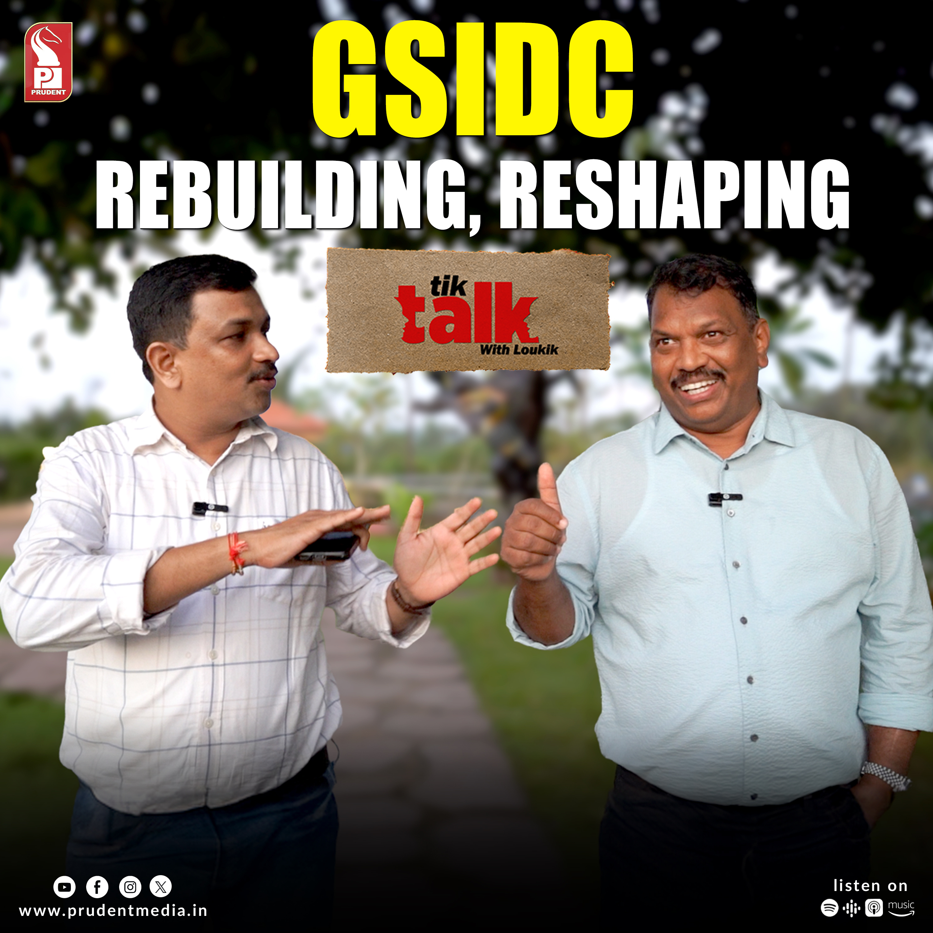Michael Lobo | GSIDC Chairman | Tik Talk with Loukik | Prudent | 051125 episode artwork