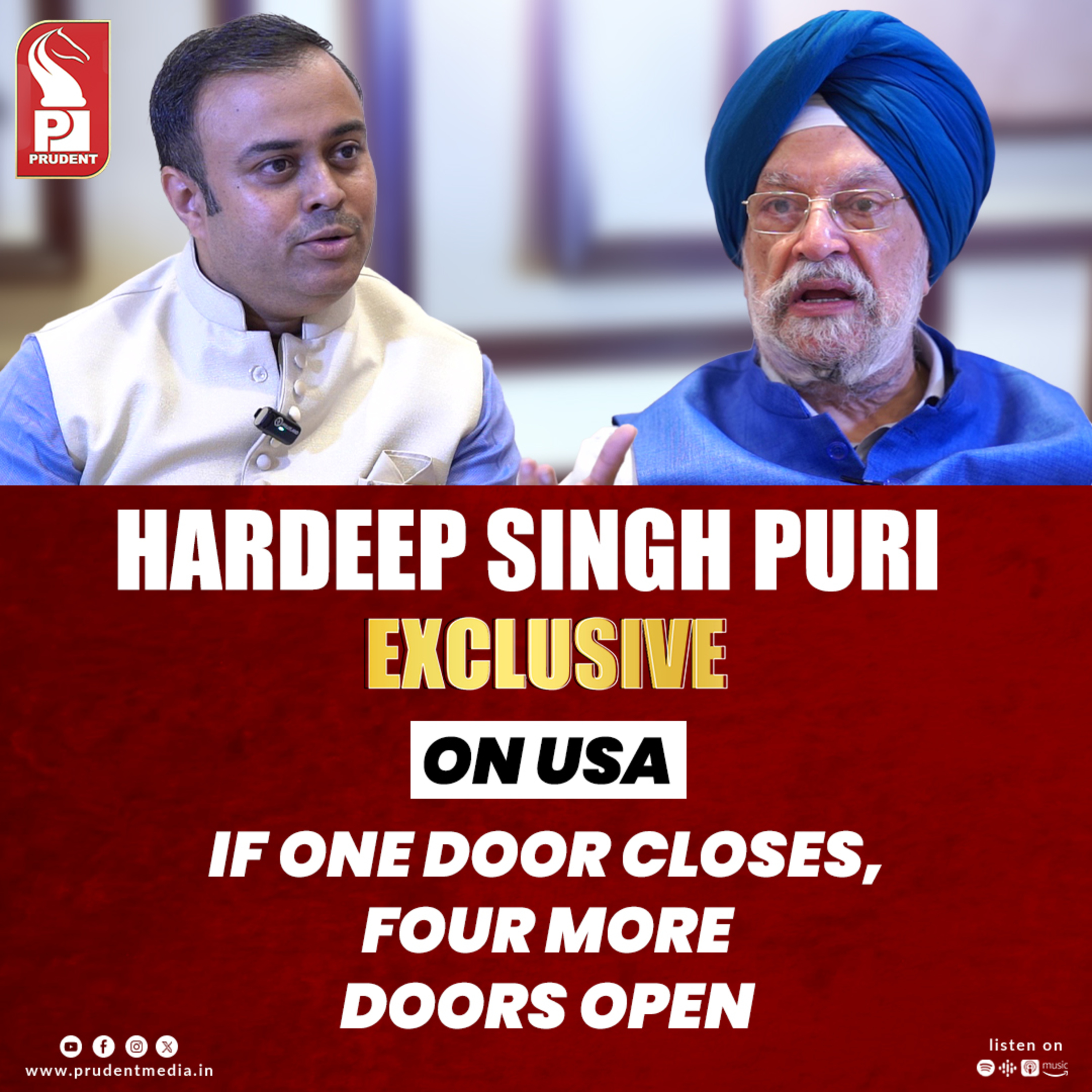 Hardeep Singh Puri | Union Minister of Petroleum & Natural Gas | Prudent | 300126 episode artwork