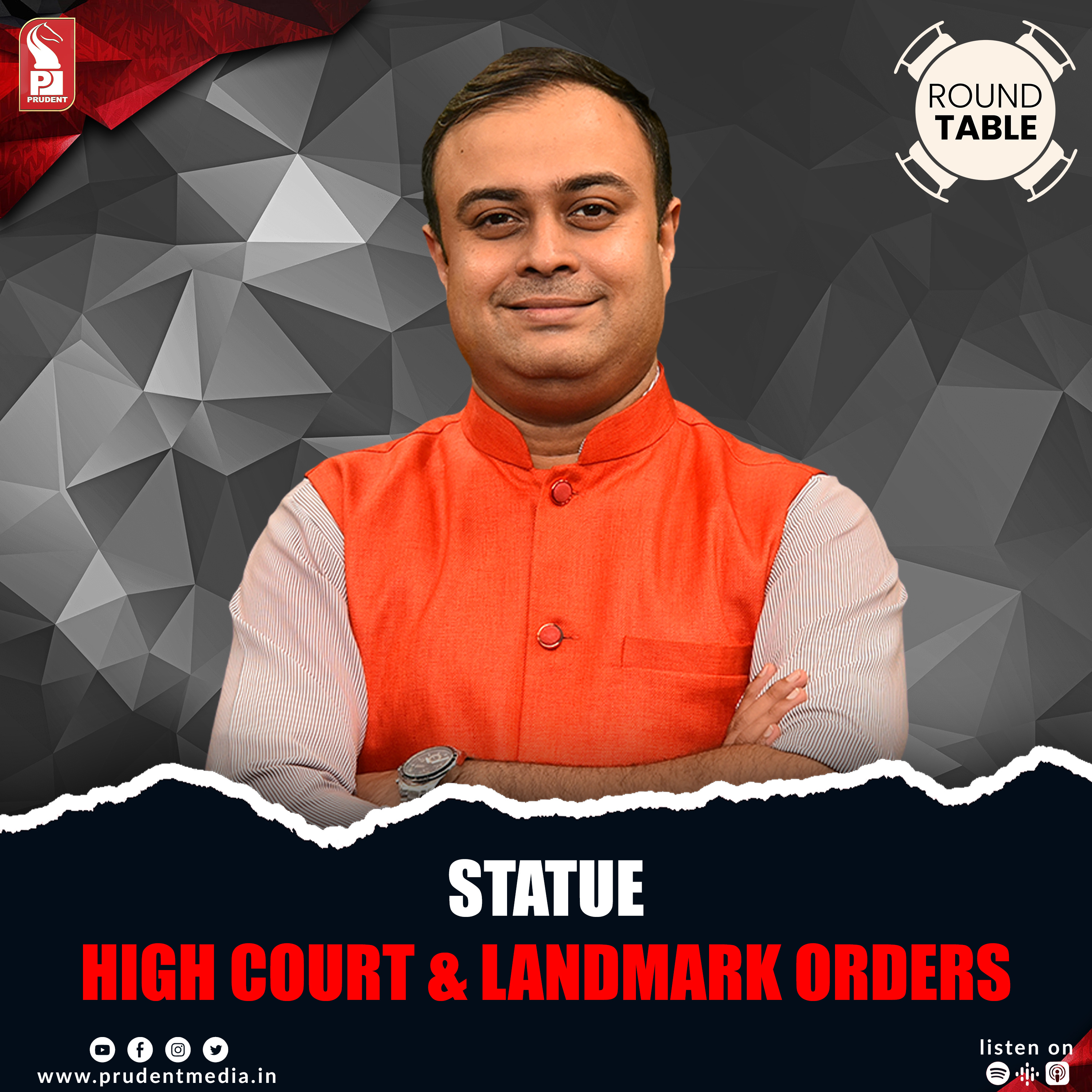 Statue | High Court & landmark orders | Round Table | Prudent | 090426