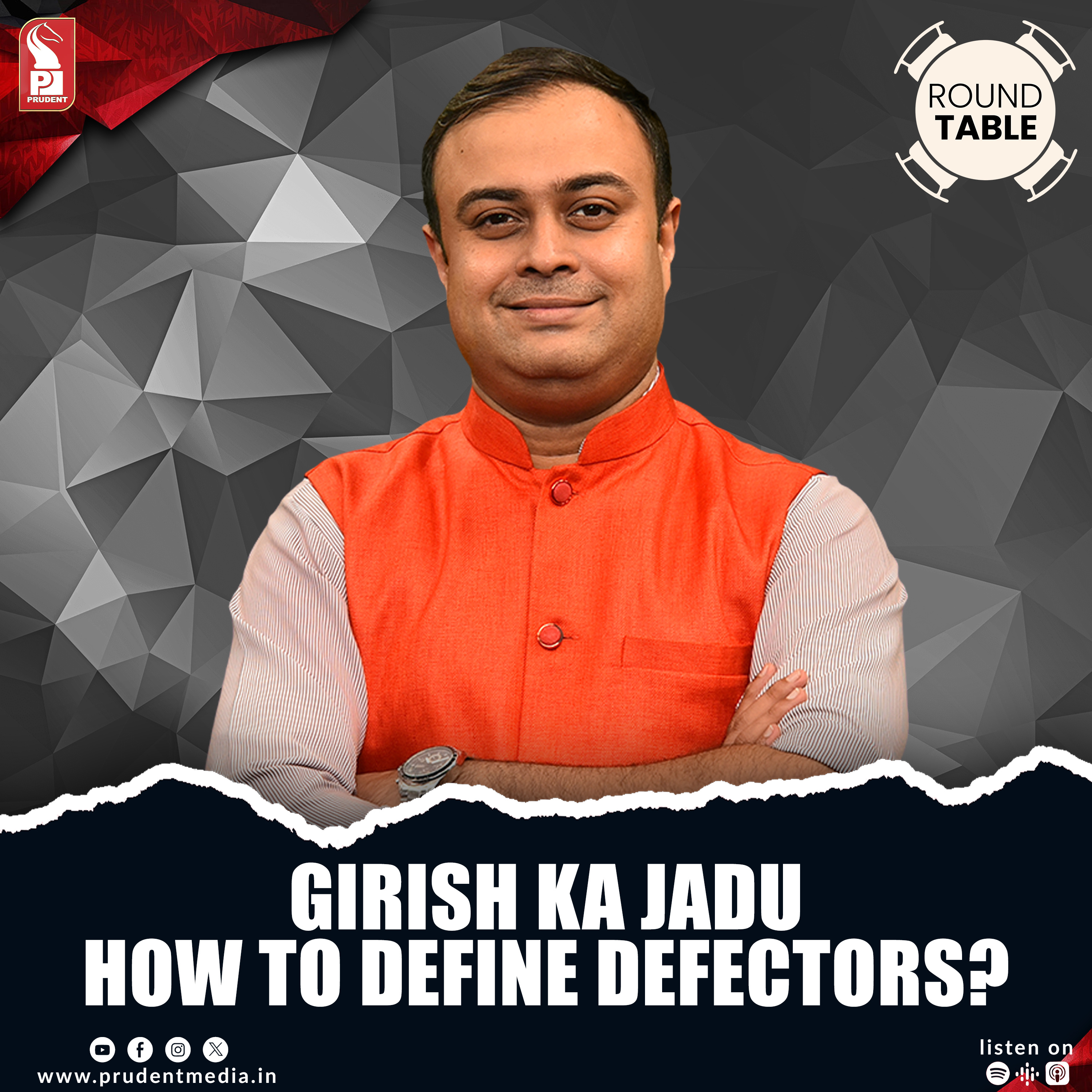 Girish ka jadu | How to define defectors? | Round Table | Prudent | 030626 episode artwork