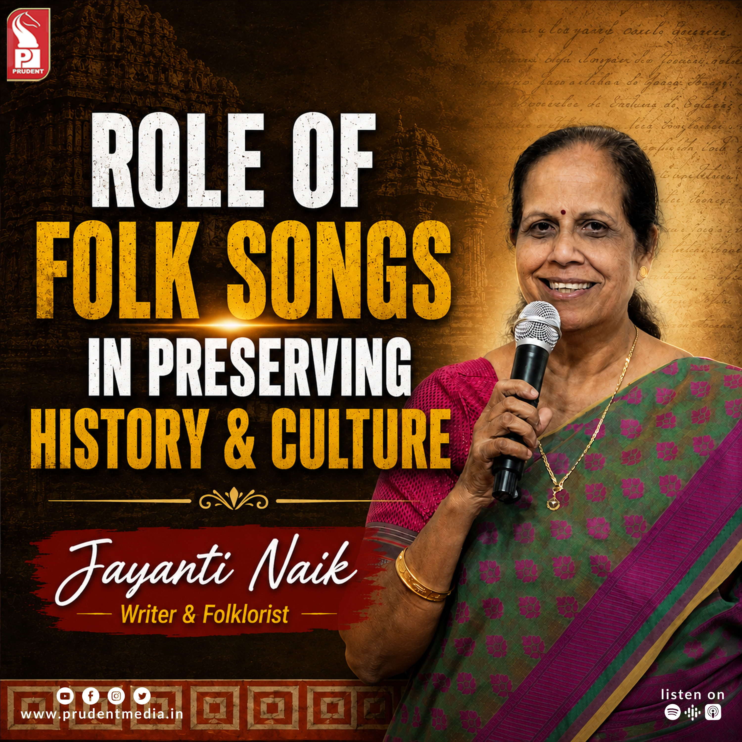 Role of folk songs in preserving history & culture | Jayanti Naik | Prudent | 140826 episode artwork